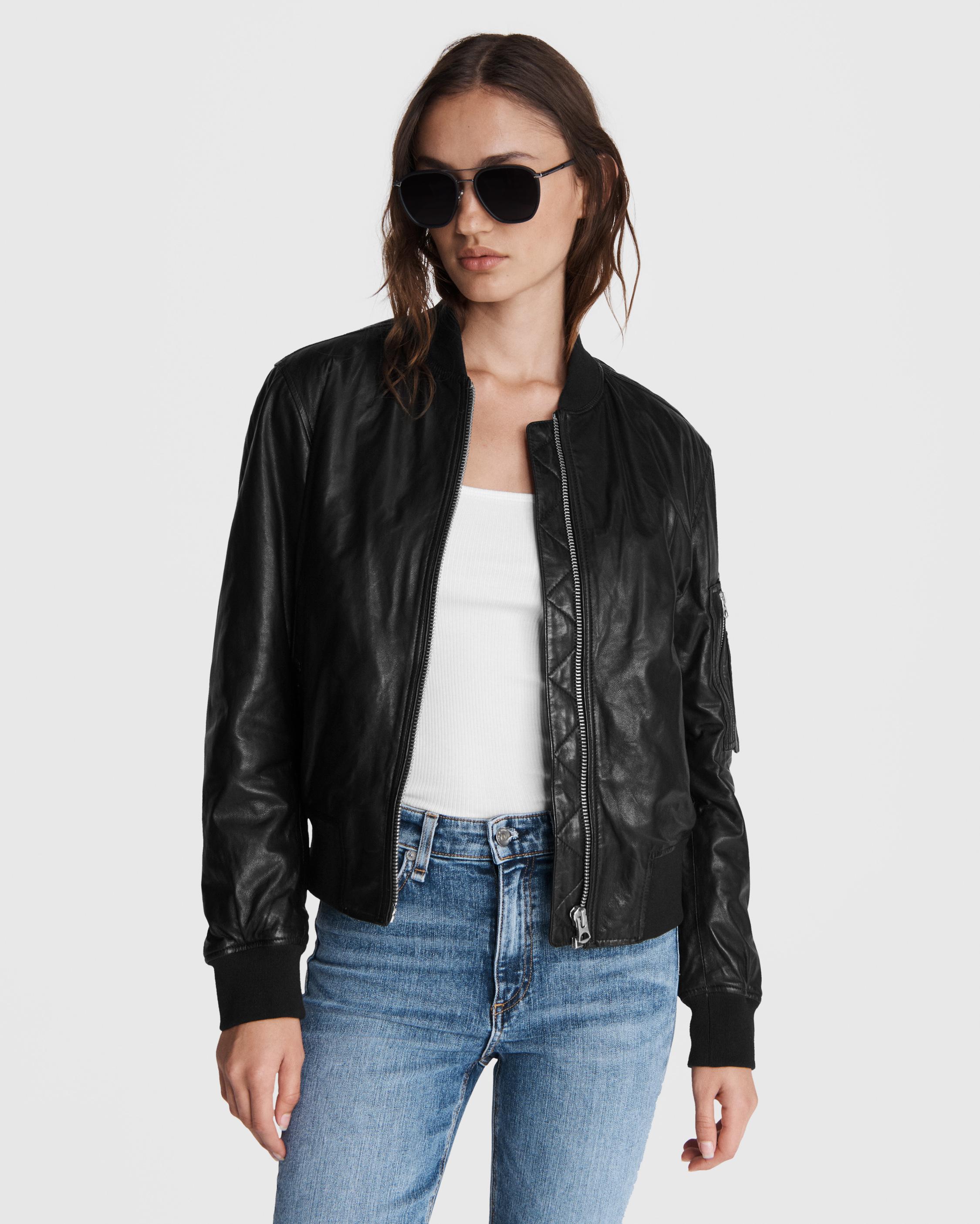 Rag and bone leather jacket womens hotsell