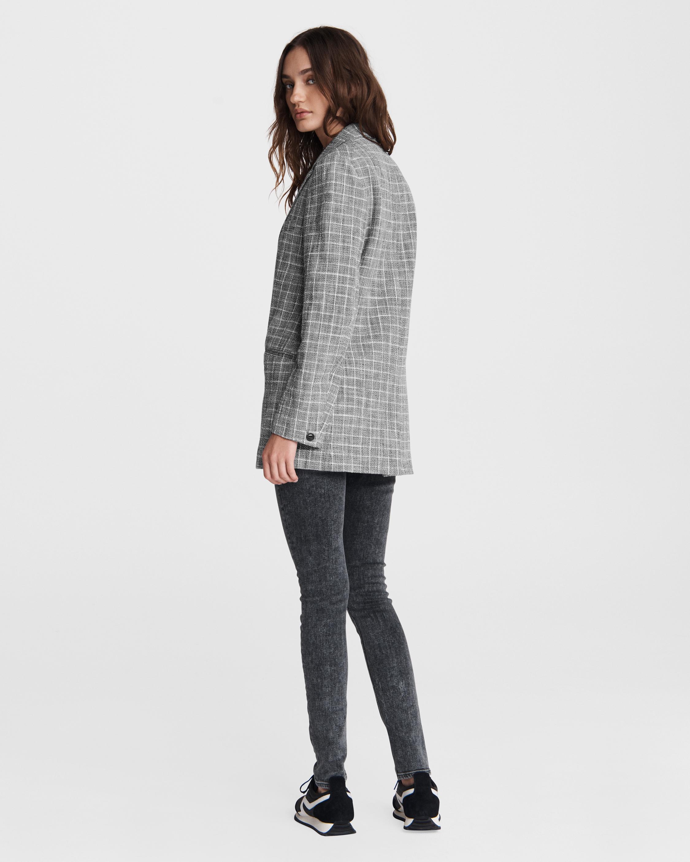 Gap classic deals plaid girlfriend blazer