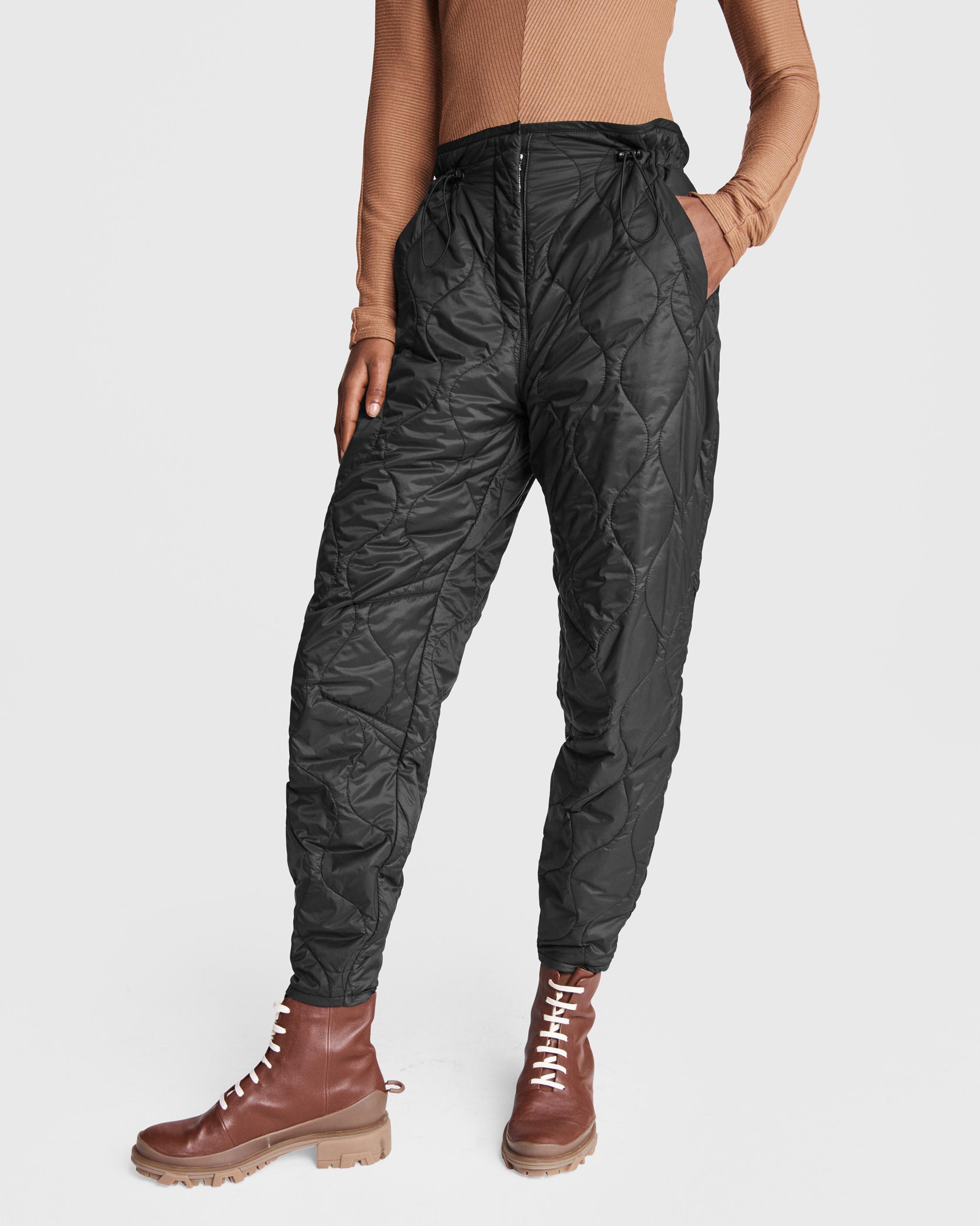 Rudy Quilted Nylon Jogger - Black