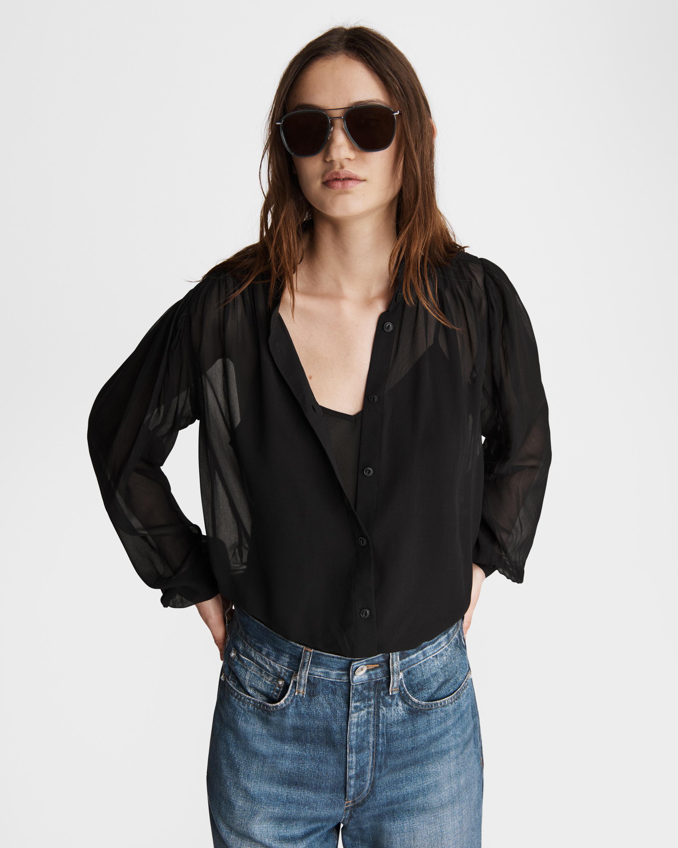 ohga SIDE RIBON BLOUSE完売 トップス