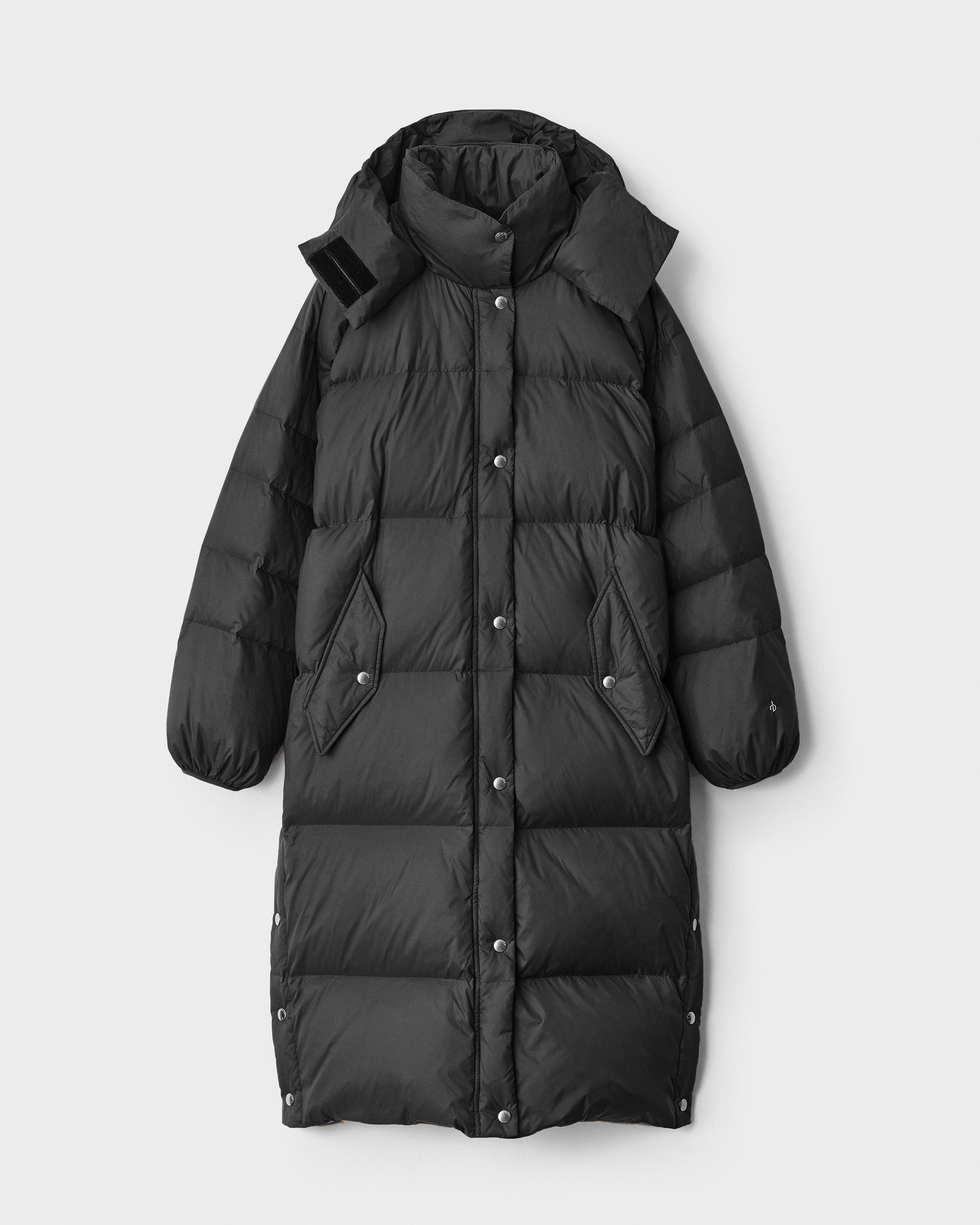 Joelle Nylon Long Puffer Jacket - Black | rag & bone sale