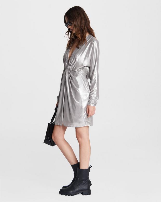 Eloise Metallic Mini Dress image number 3