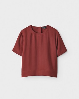 Gia Silk Cropped Tee image number 2