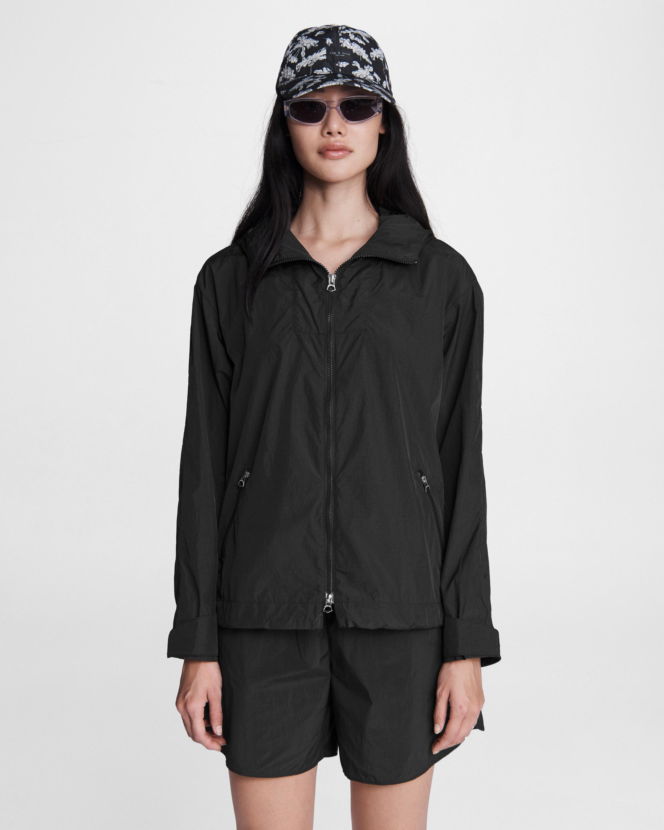 Nylon windbreaker womens best sale