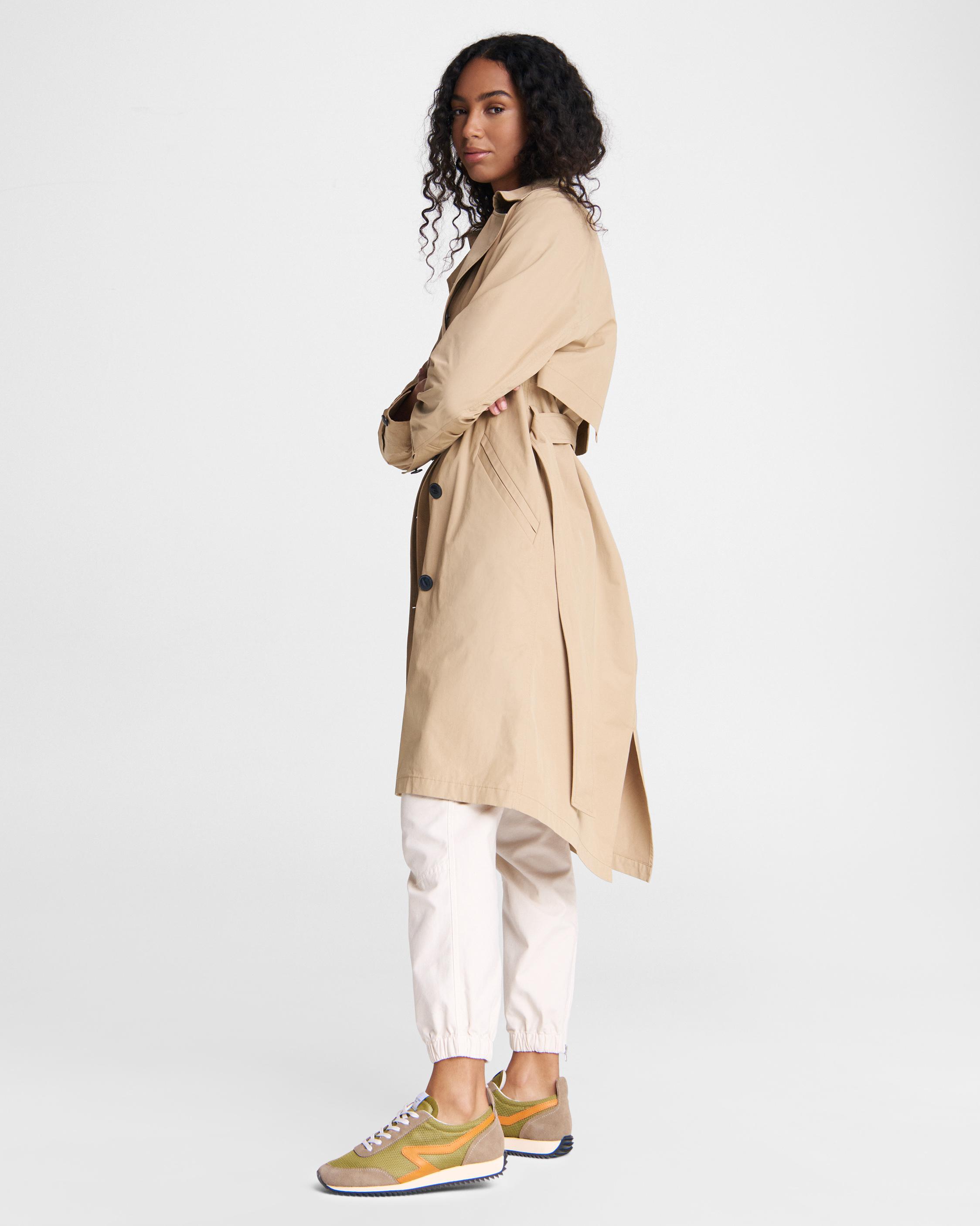 Classic Cotton Blend Trench Khaki rag bone