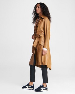 Classic Leather Trench image number 4