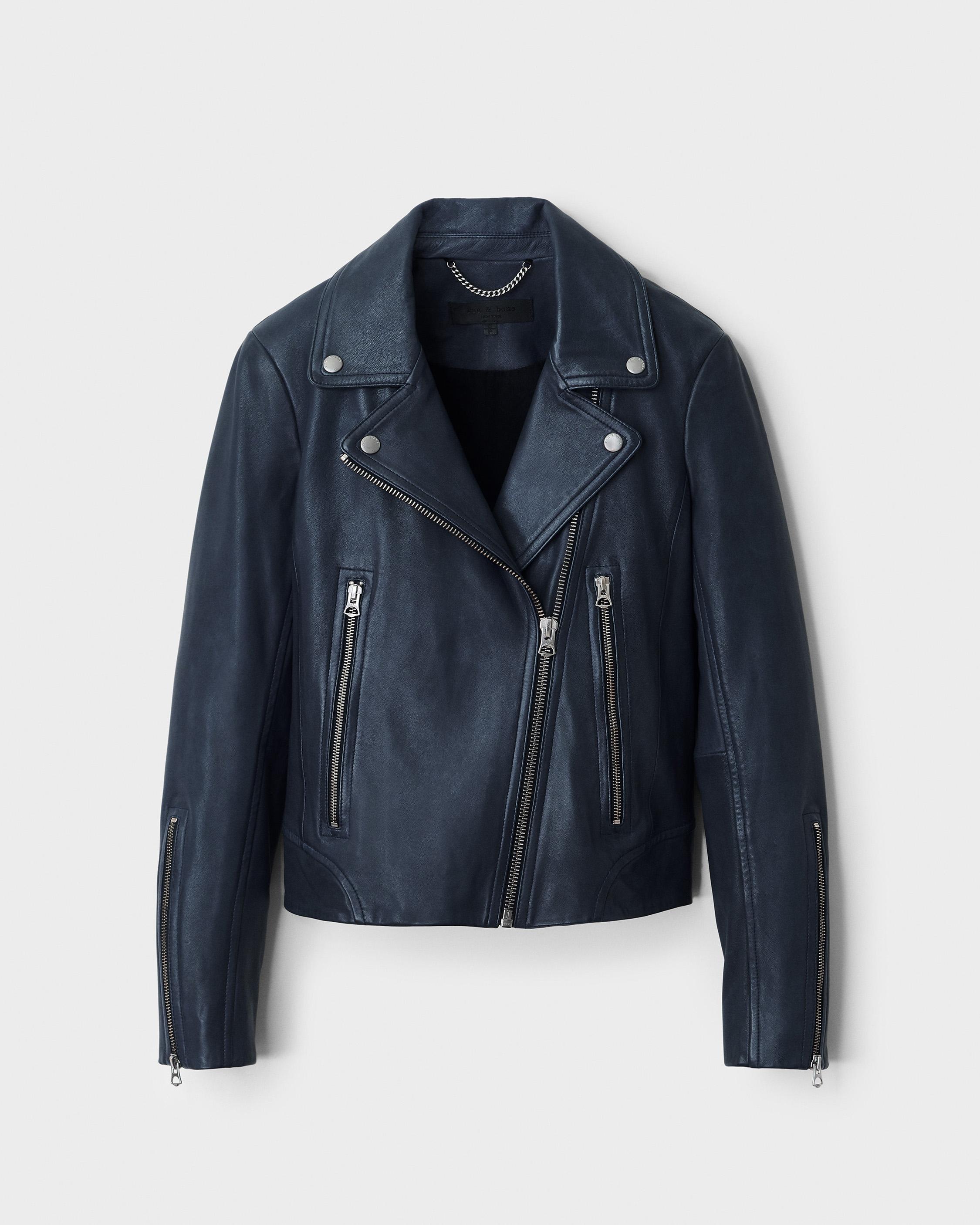 Mack Leather Jacket - Denimblue | rag & bone