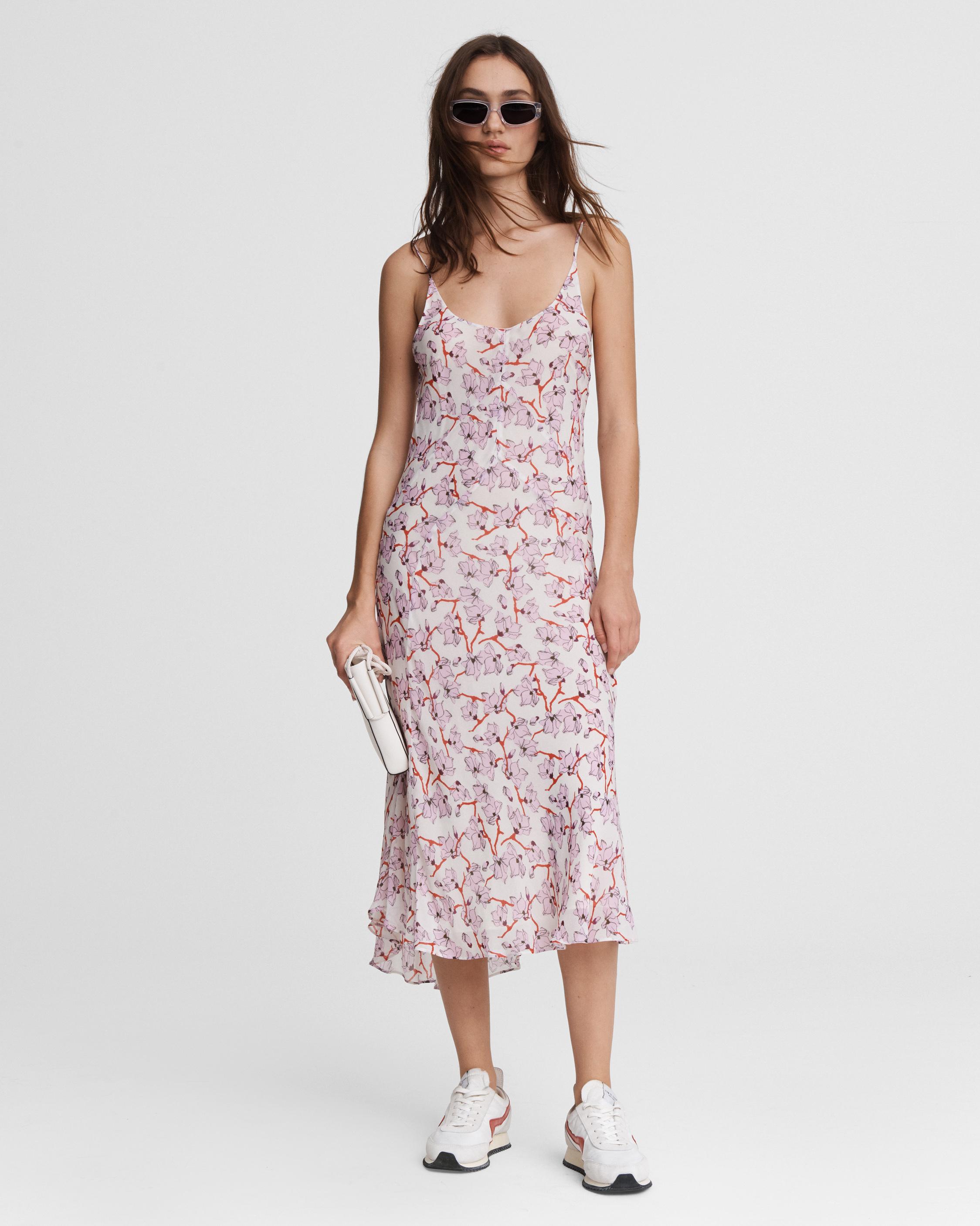 Eva Floral Midi Slip Dress | rag & bone