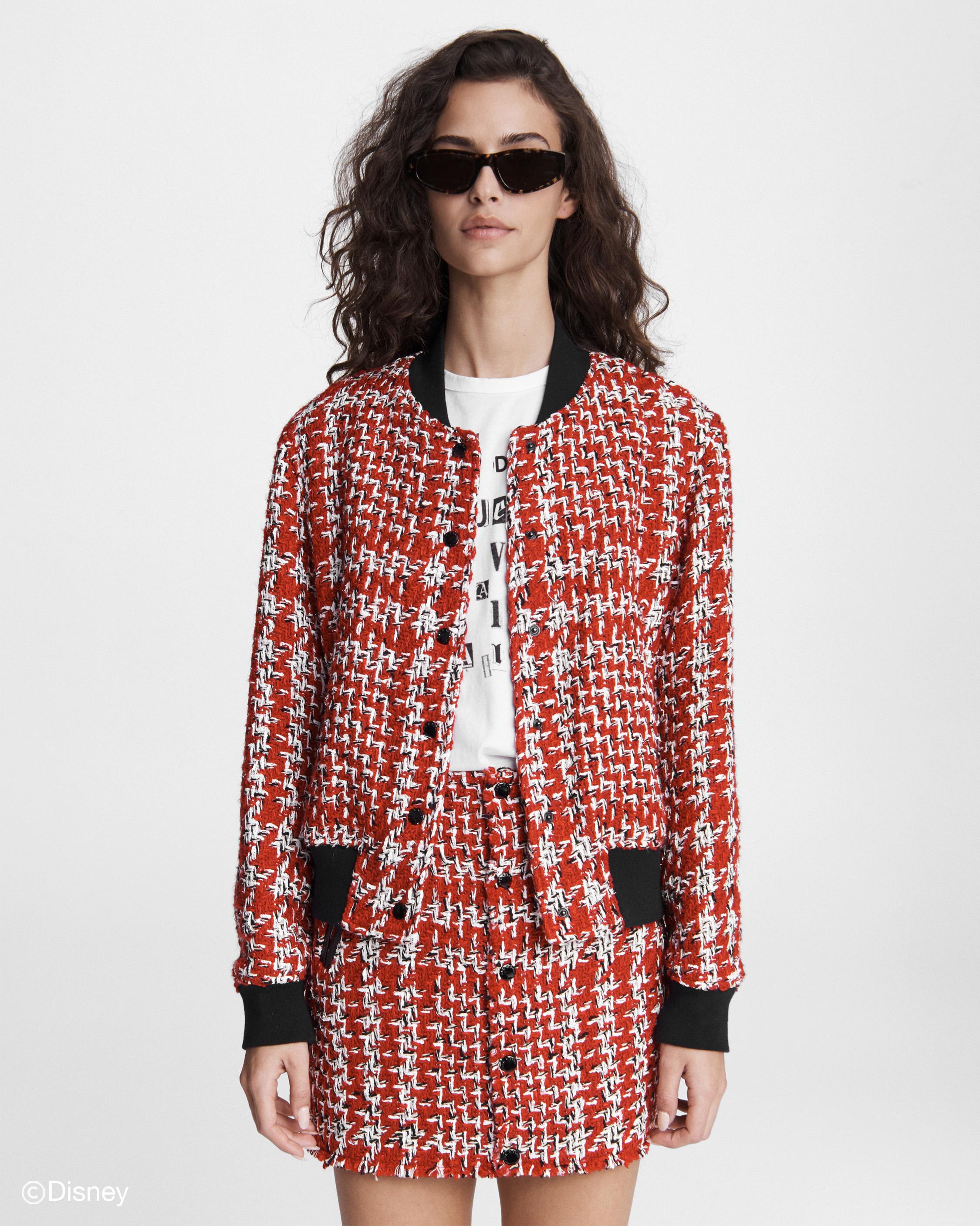 Cruella Tweed Bomber Jacket image number 1