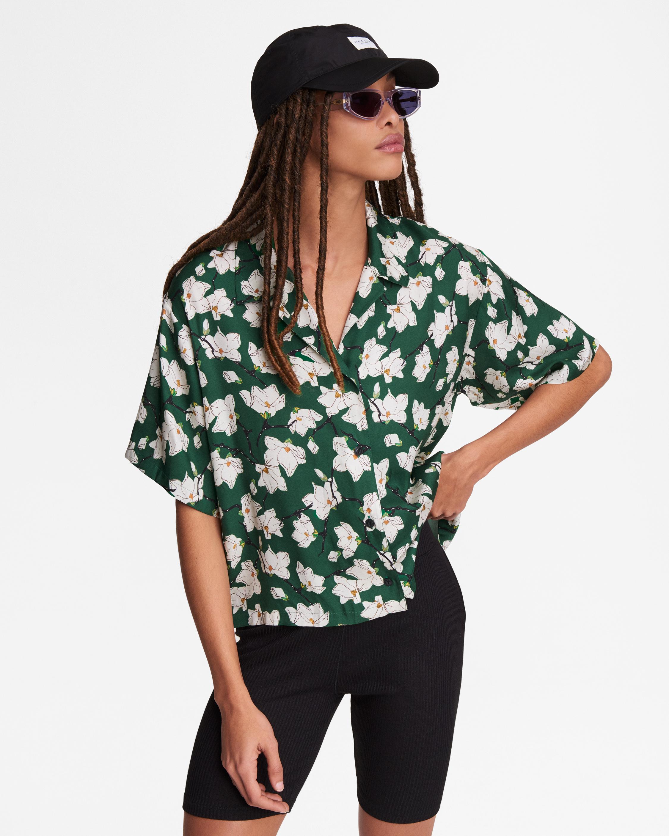 Reed Floral Silk Blend Blouse image number 1