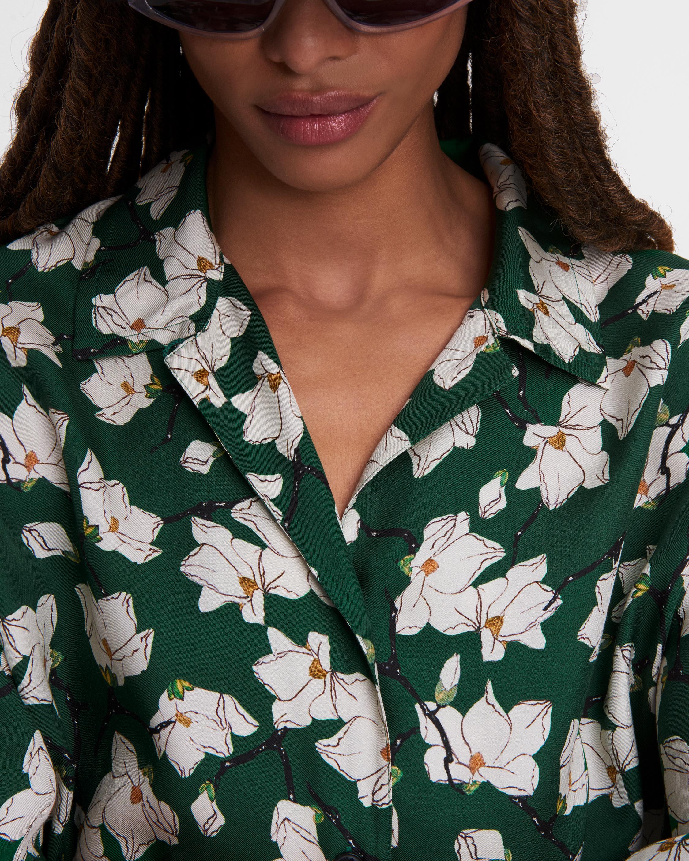 Reed Floral Silk Blend Blouse image number 6