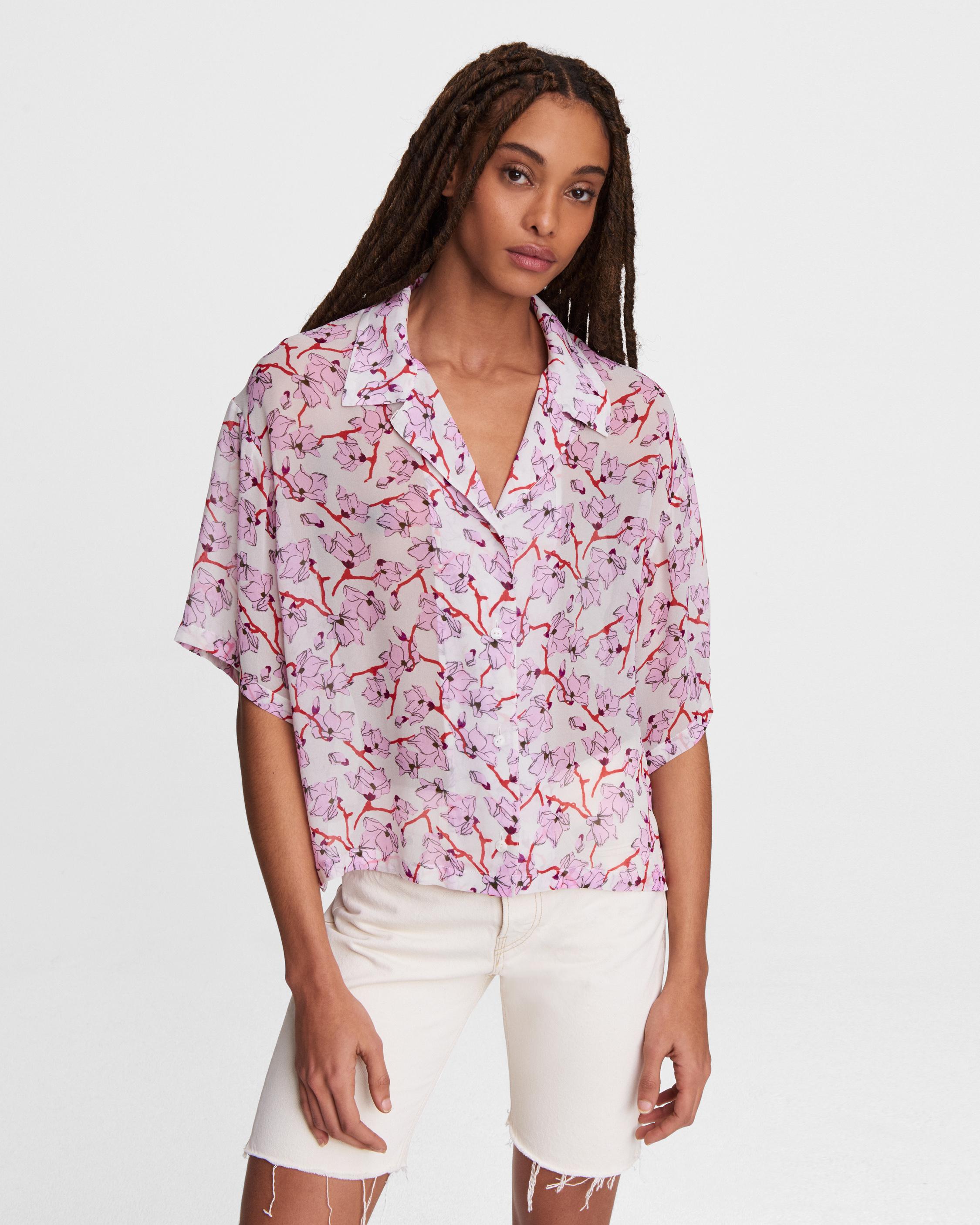 Reed Floral Viscose Top image number 1