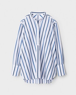 Allison Striped Cotton Tunic image number 2