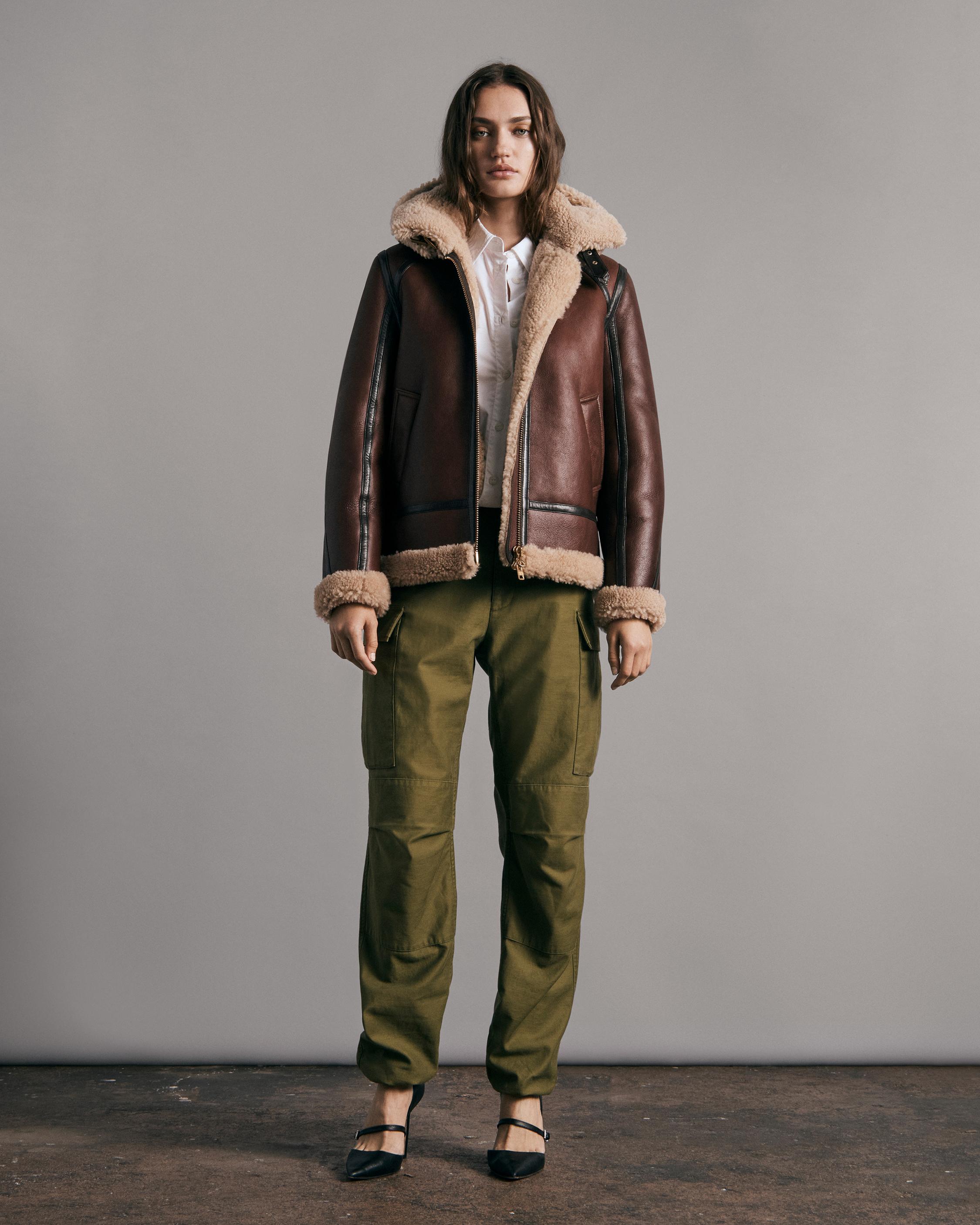 Rag and bone hot sale jake shearling jacket