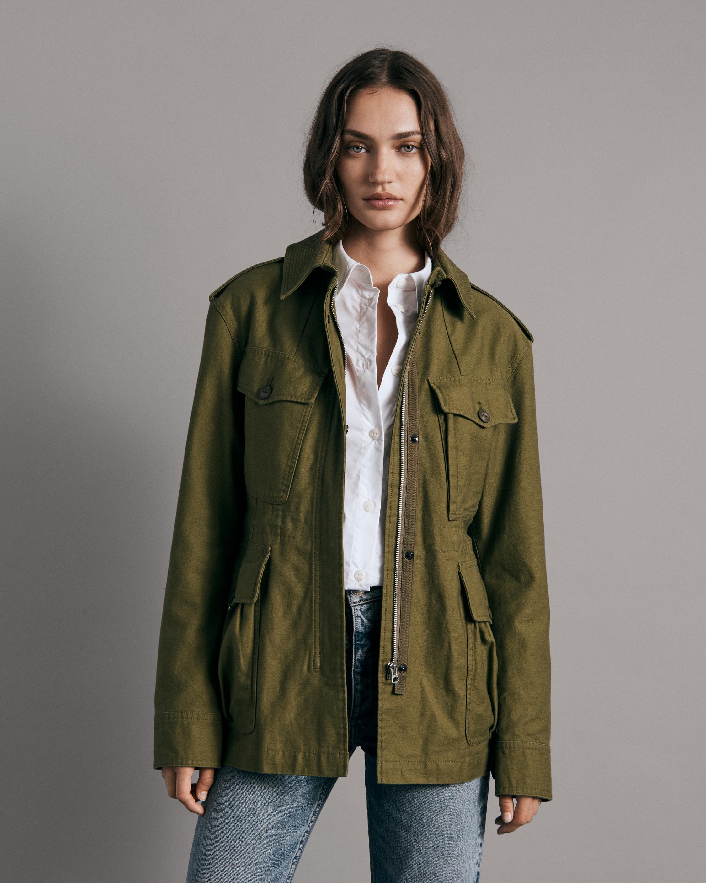 Lorenz Cotton Military Jacket - Army Green | rag & bone