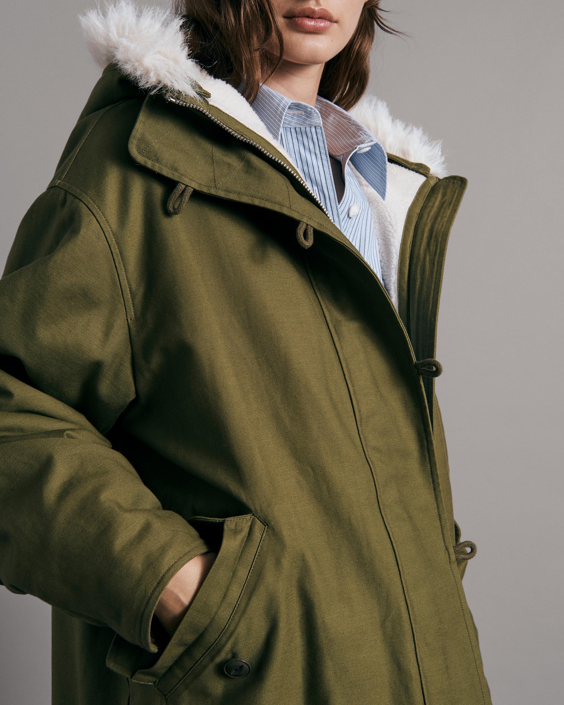 Green cotton parka sale