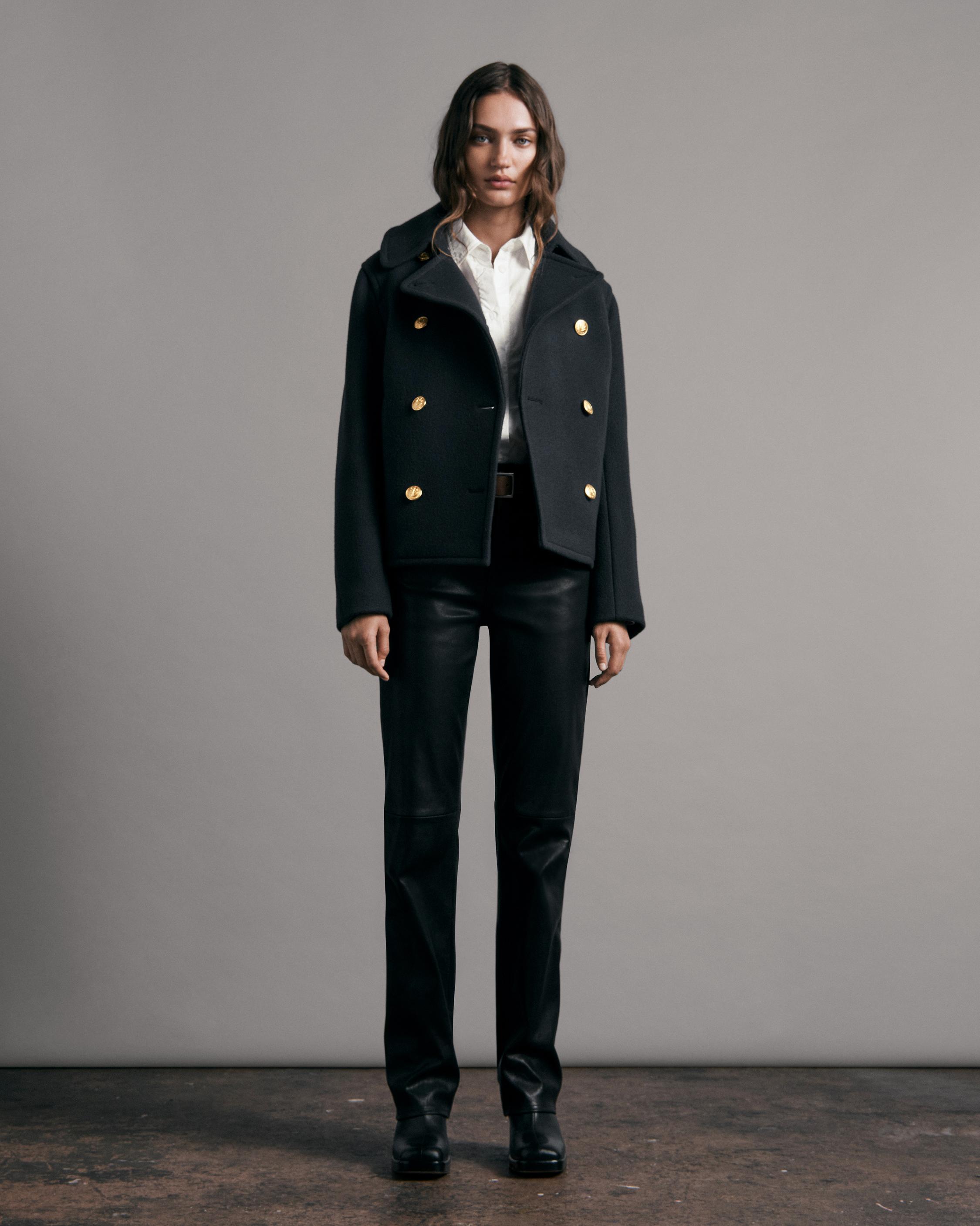 Wool Peacoat With Removable Lining - Ready to Wear