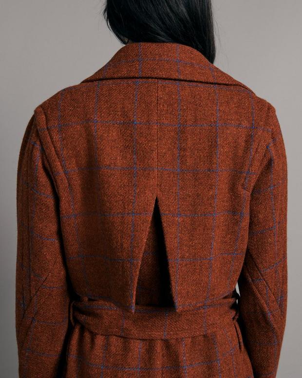 Amber Tweed Trench image number 5