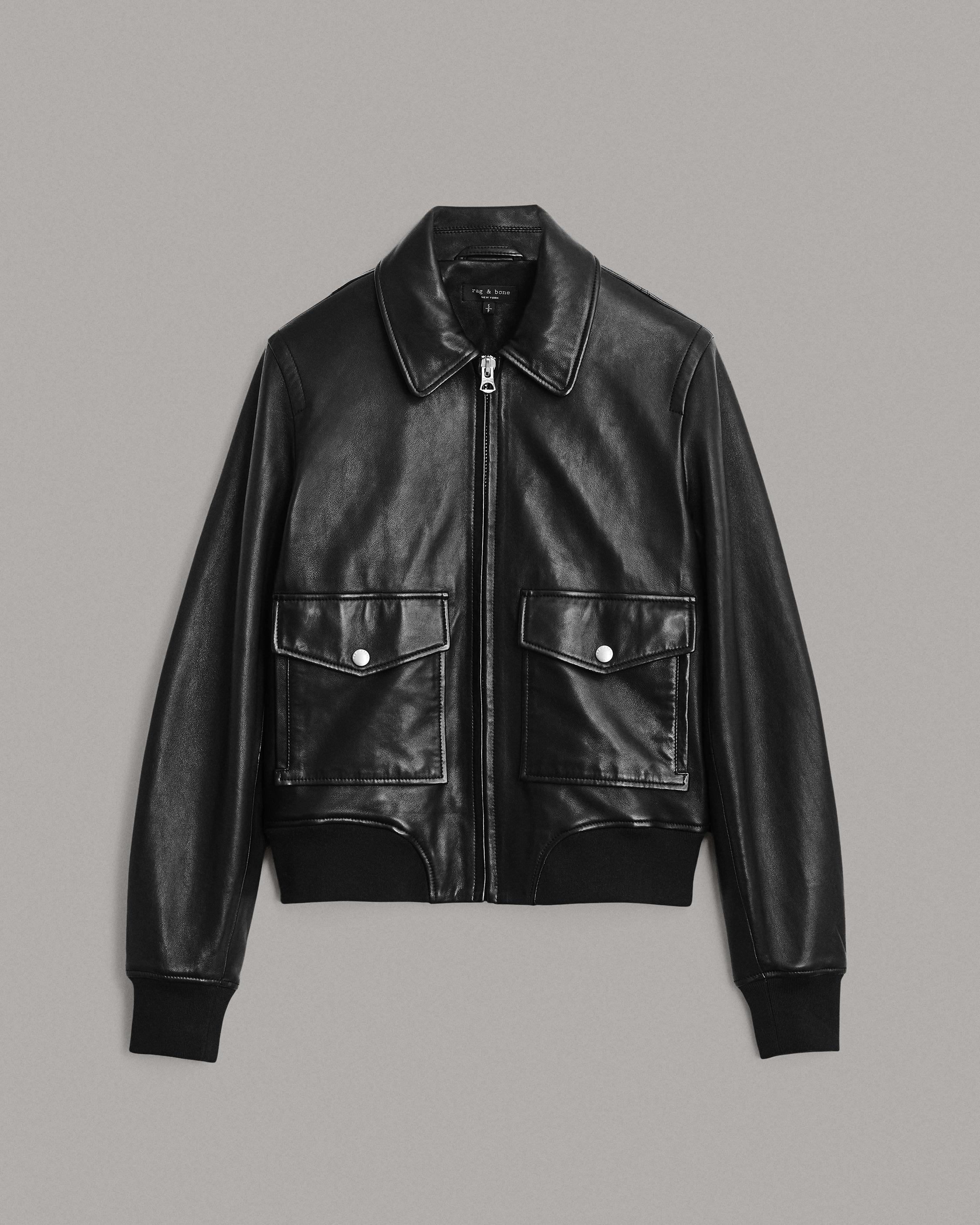 Andrea Leather Jacket - Black | rag & bone