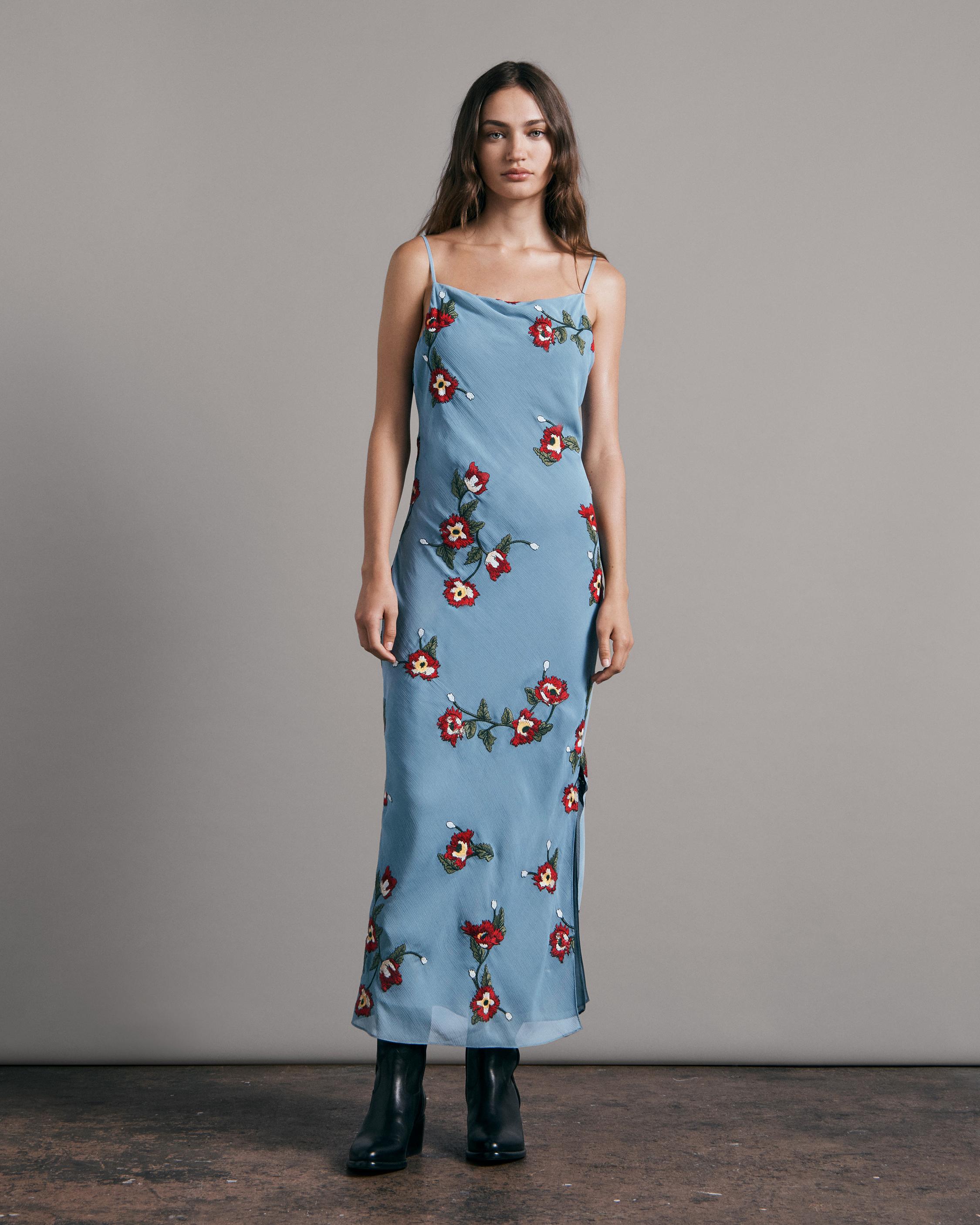 Jolene Floral Midi Dress rag bone