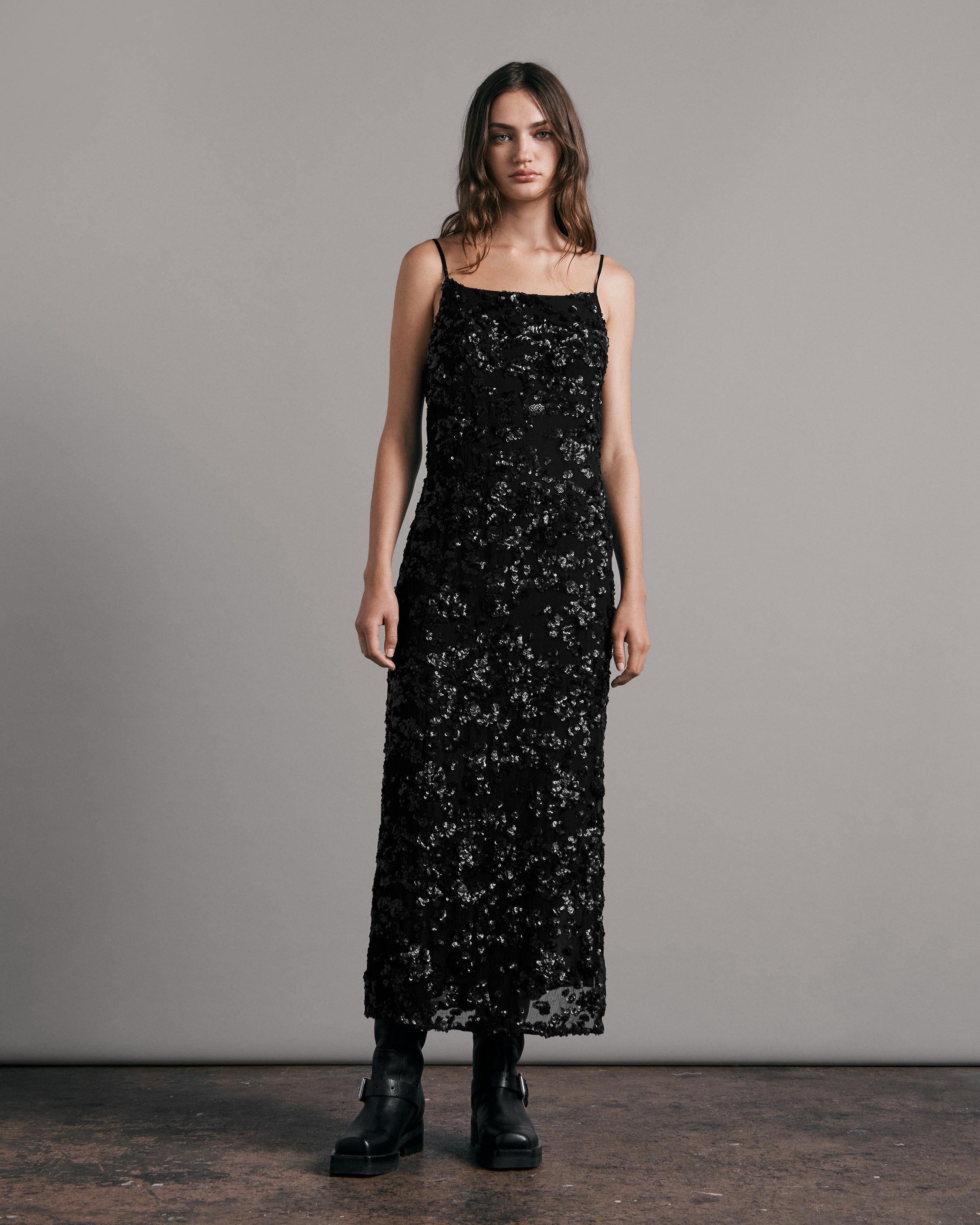 Joelene Midi Dress Black rag bone