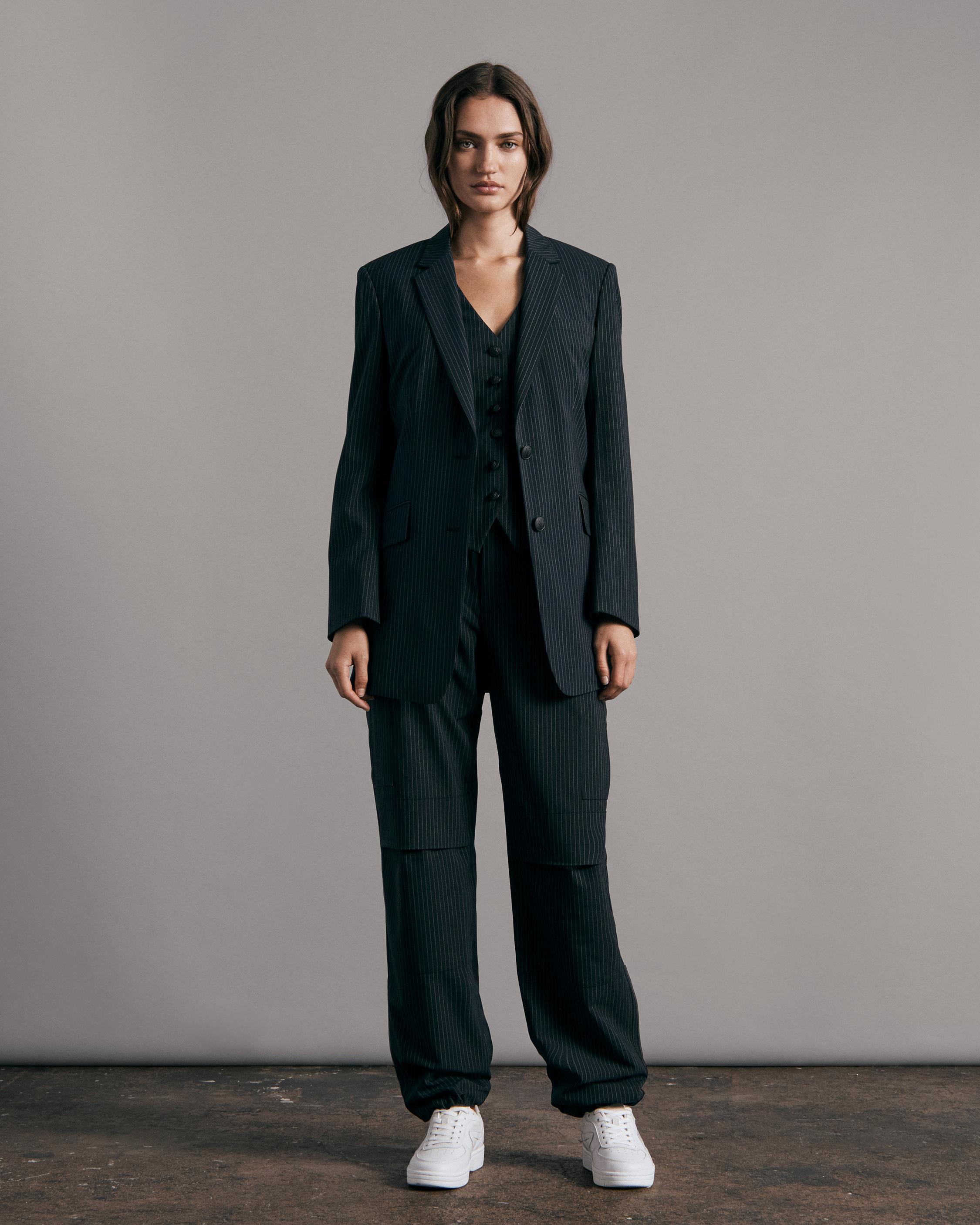 Charles Wool Stripe Blazer