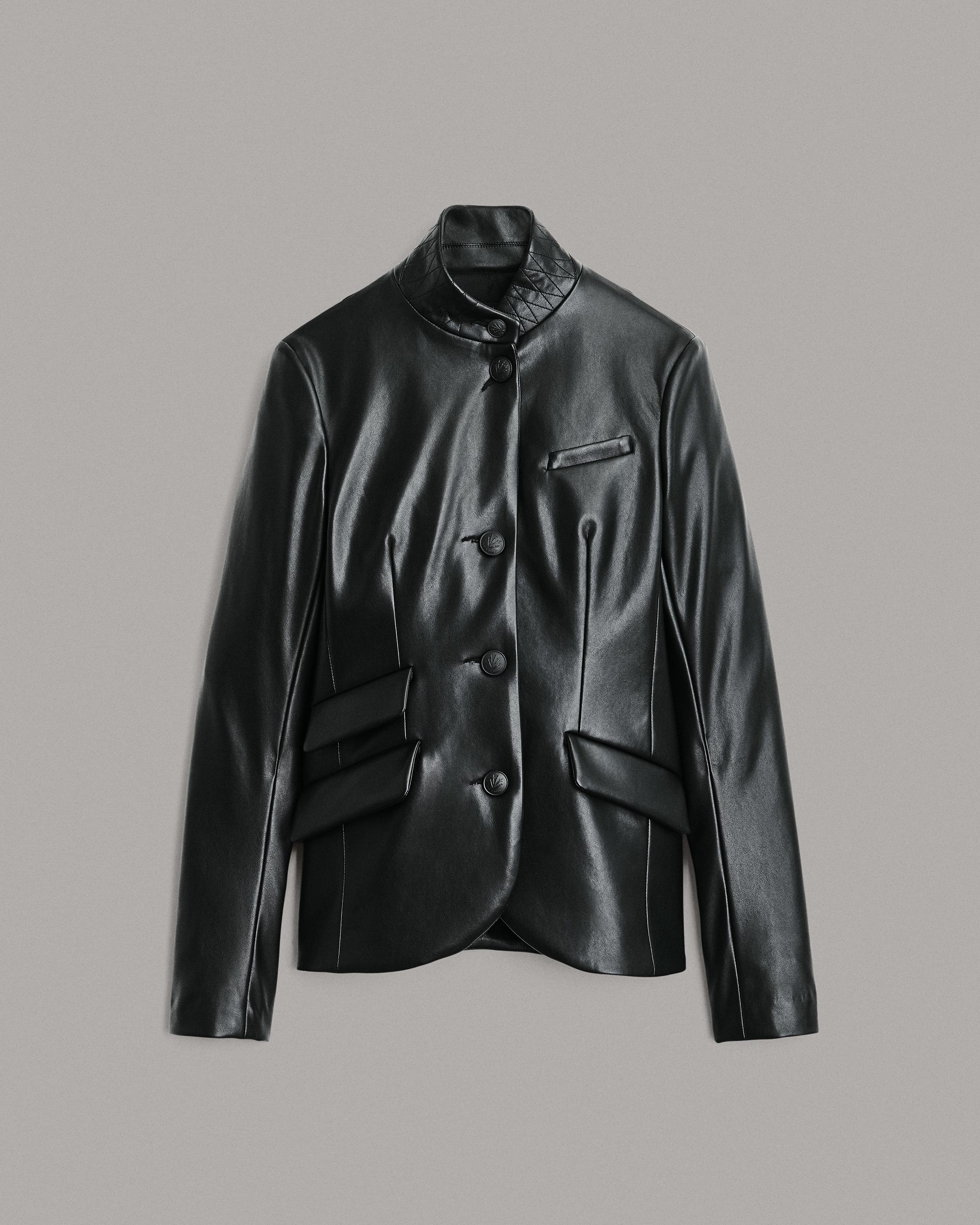 Slade Faux Leather Blazer image number 2