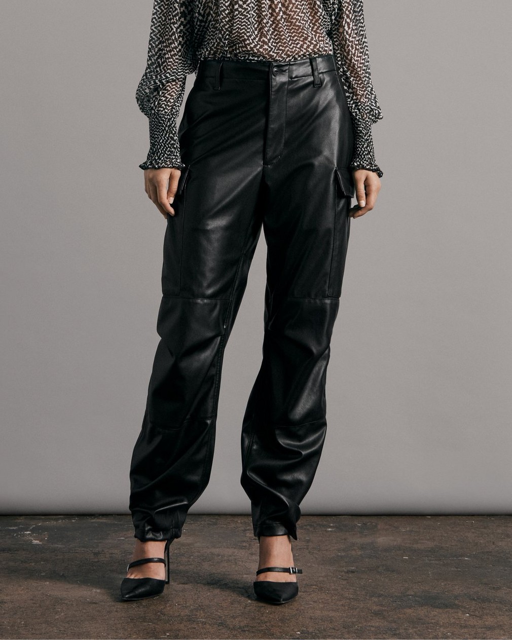 Sands Faux Leather Cargo Pant