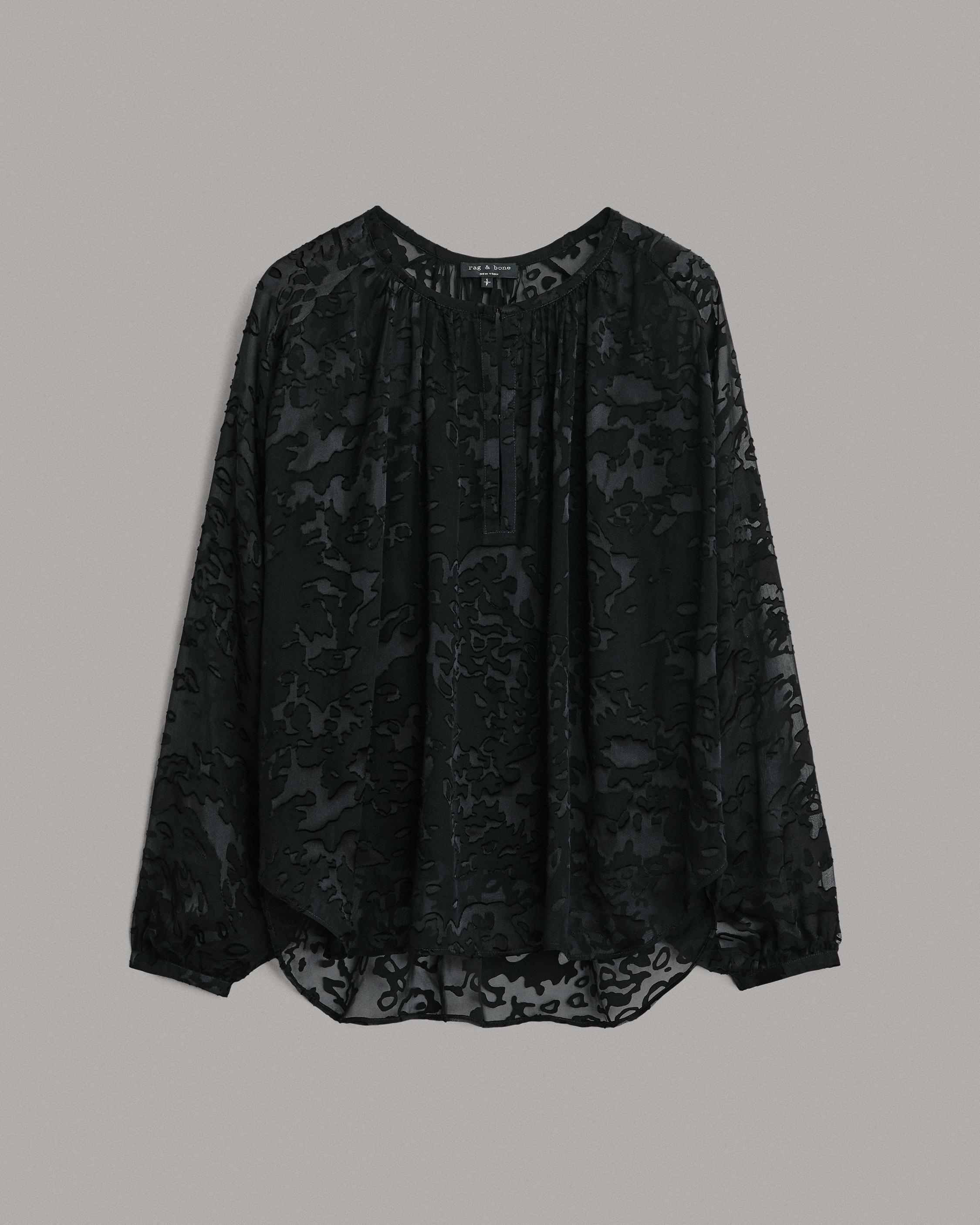 rag & bone yuni burnout blouse