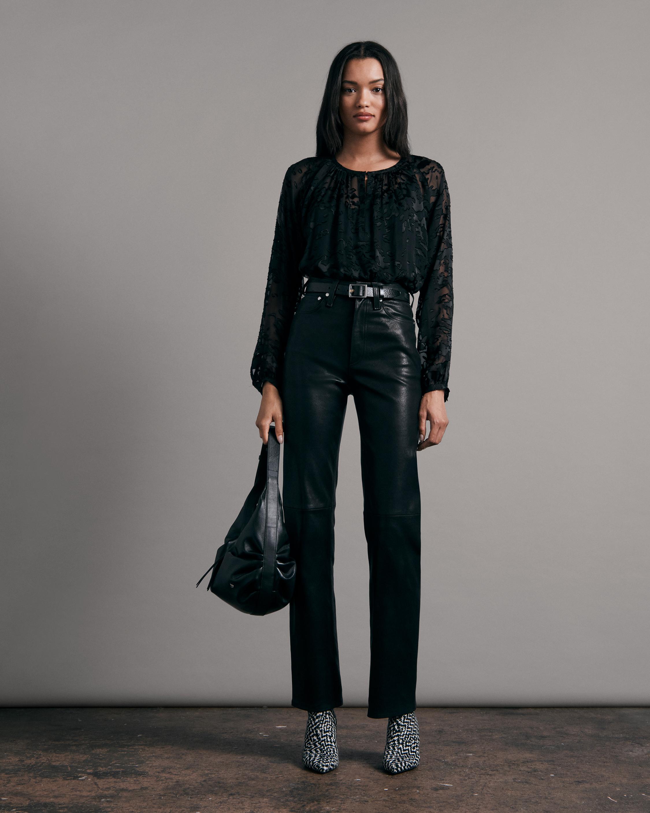 rag & bone yuni burnout blouse