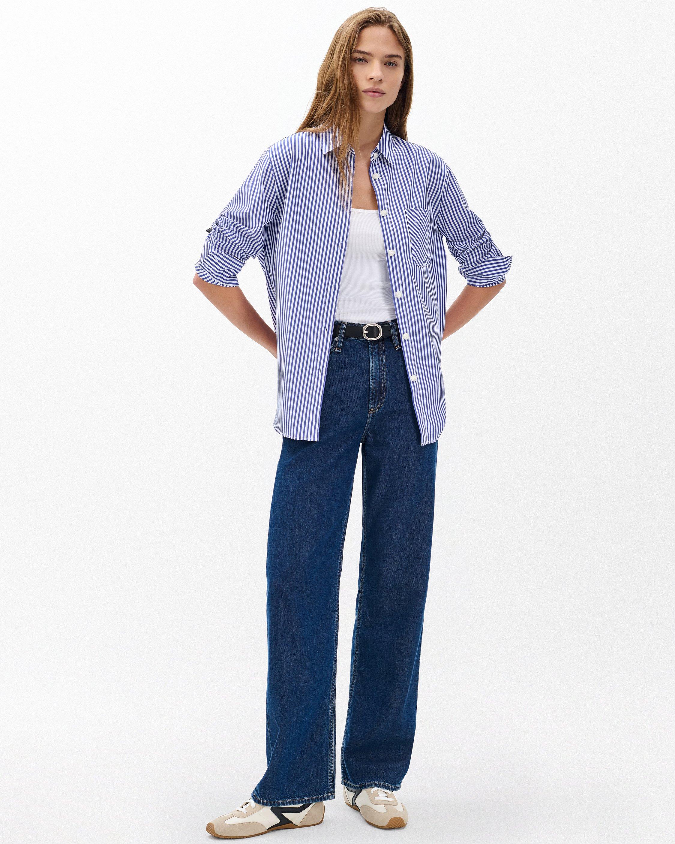 Maxine Poplin Stripe Shirt - image 3