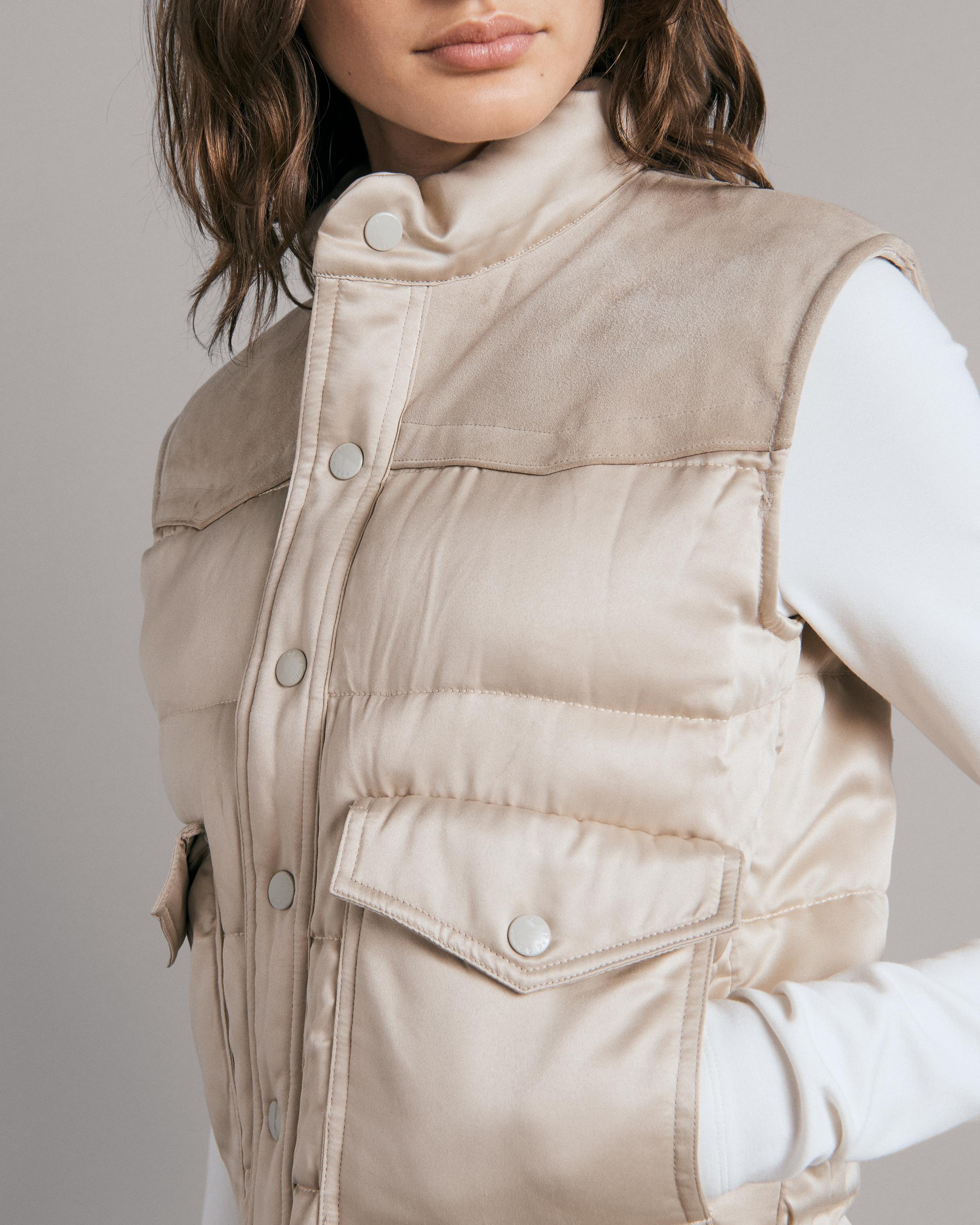 Country road satin puffer on sale vest