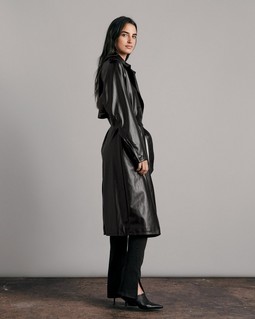 Gwyn Faux Leather Coat image number 3