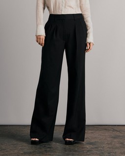 Shelly Wide Leg Crepe Pant image number 3