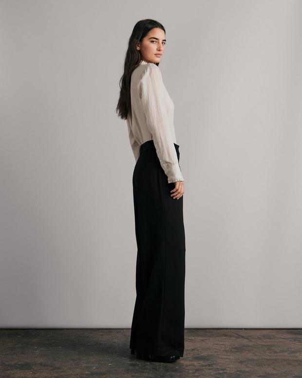 Shelly Wide Leg Crepe Pant image number 4