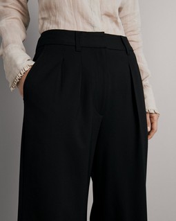 Shelly Wide Leg Crepe Pant image number 6