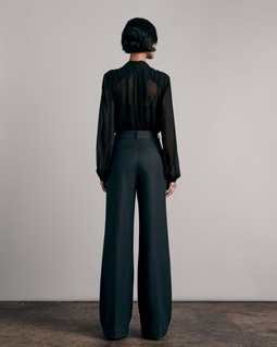 Shelly Wide Leg Twill Pant image number 5