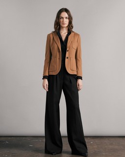 Shelly Wide Leg Twill Pant image number 1
