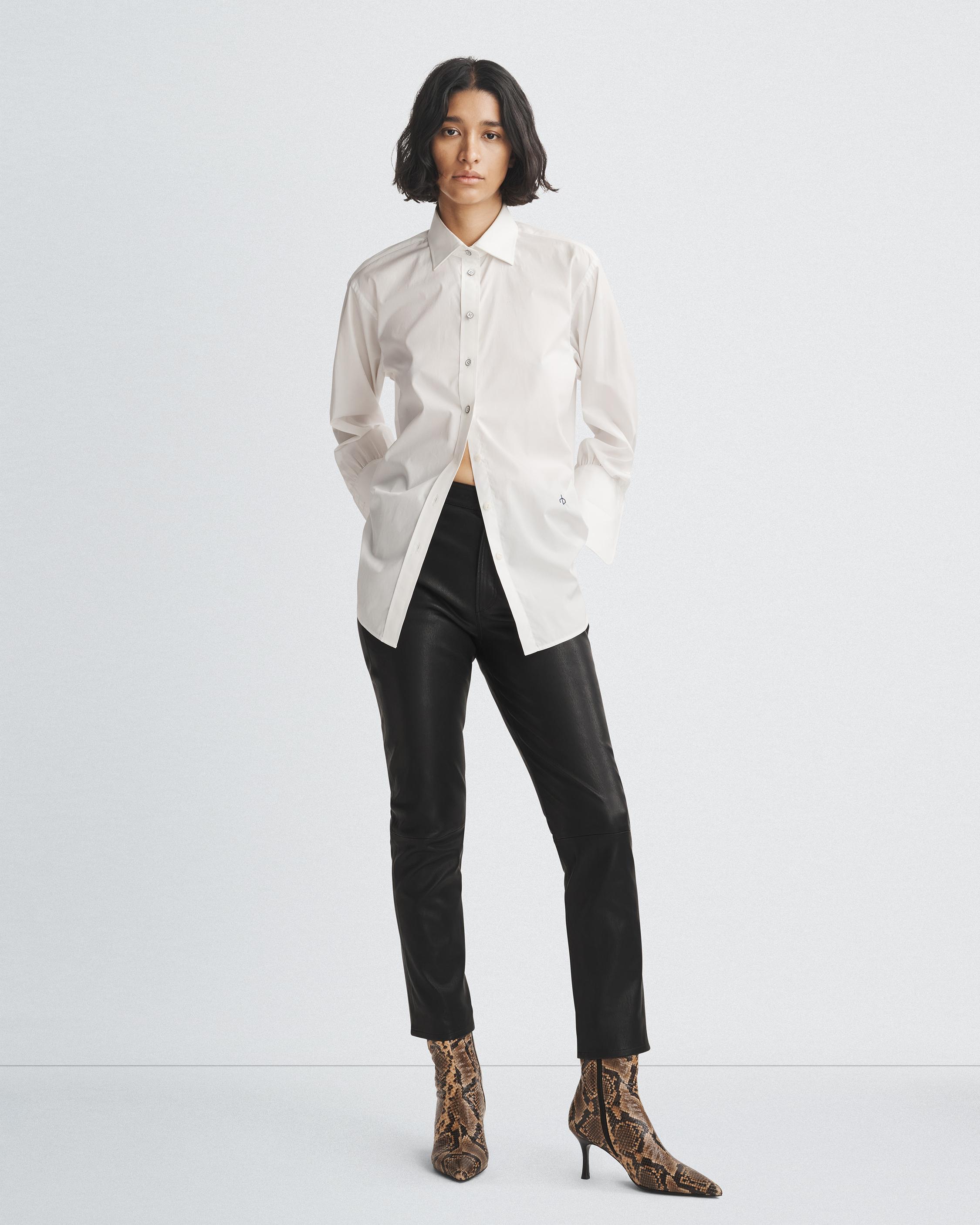 Essentials Womens Classic-Fit 3/4 Sleeve Poplin Shirt : :  Clothing, Shoes & Accessories