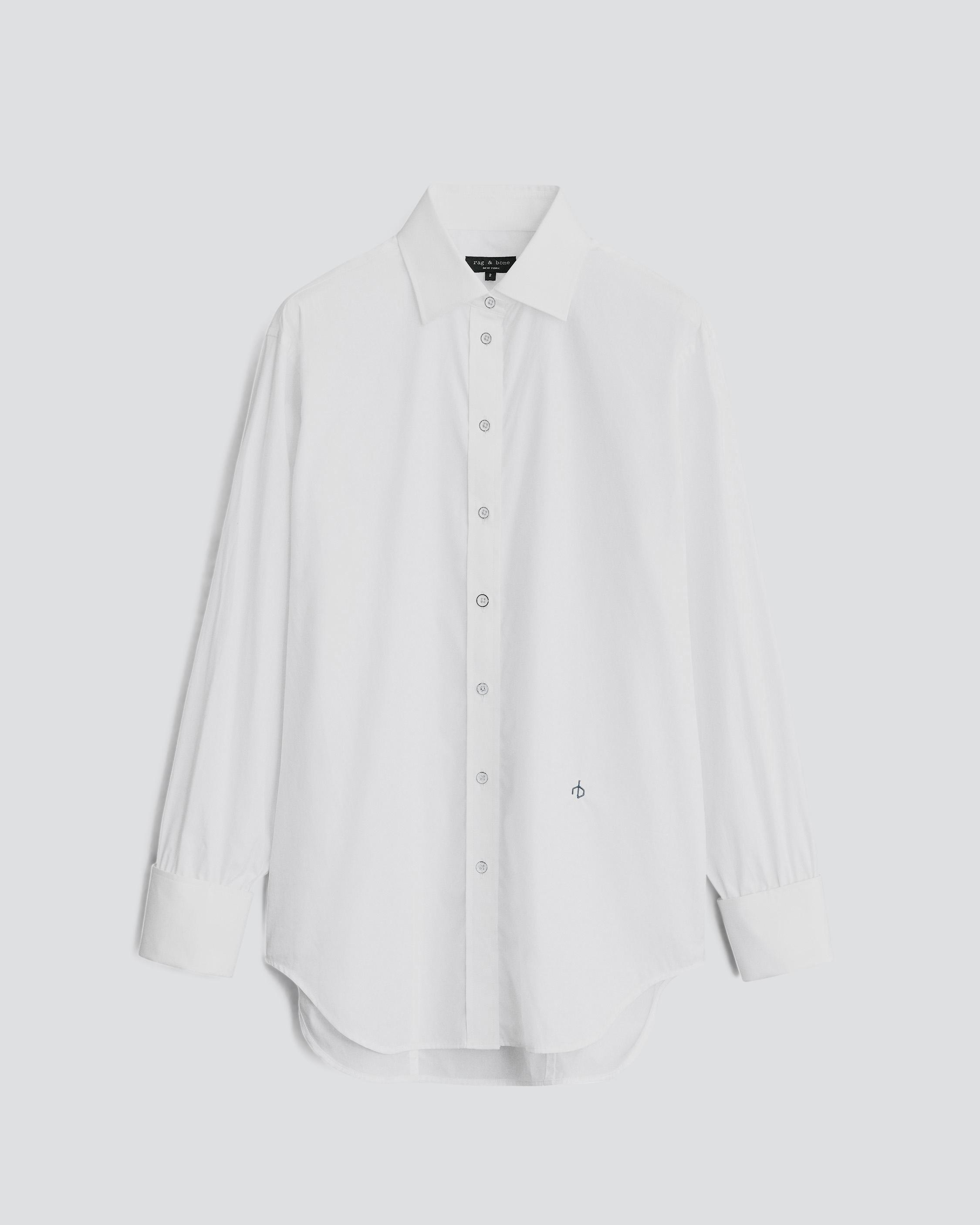 Diana Cotton Poplin Shirt - White