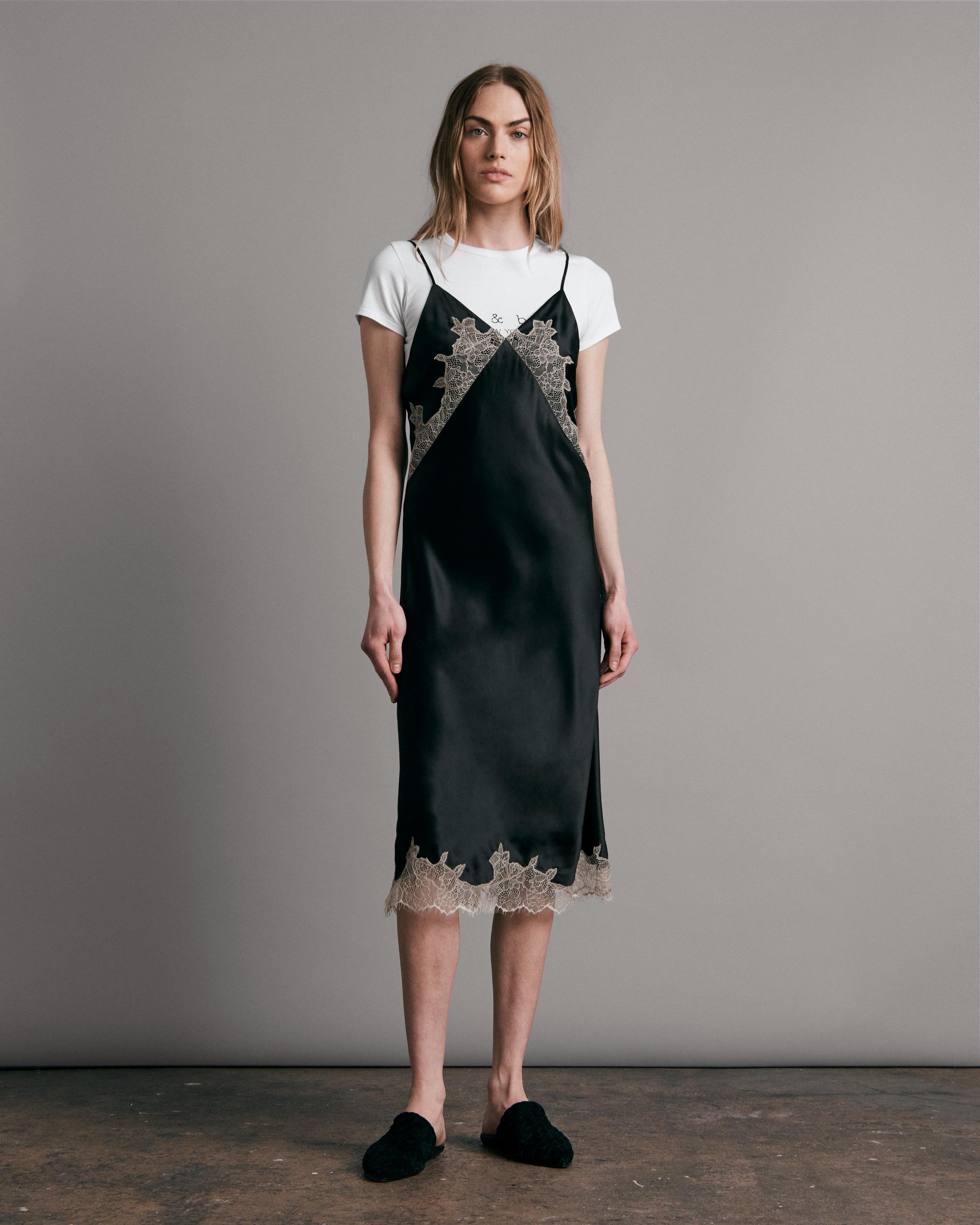 Buy The Logan Lace Midi Slip Dress Rag And Bone