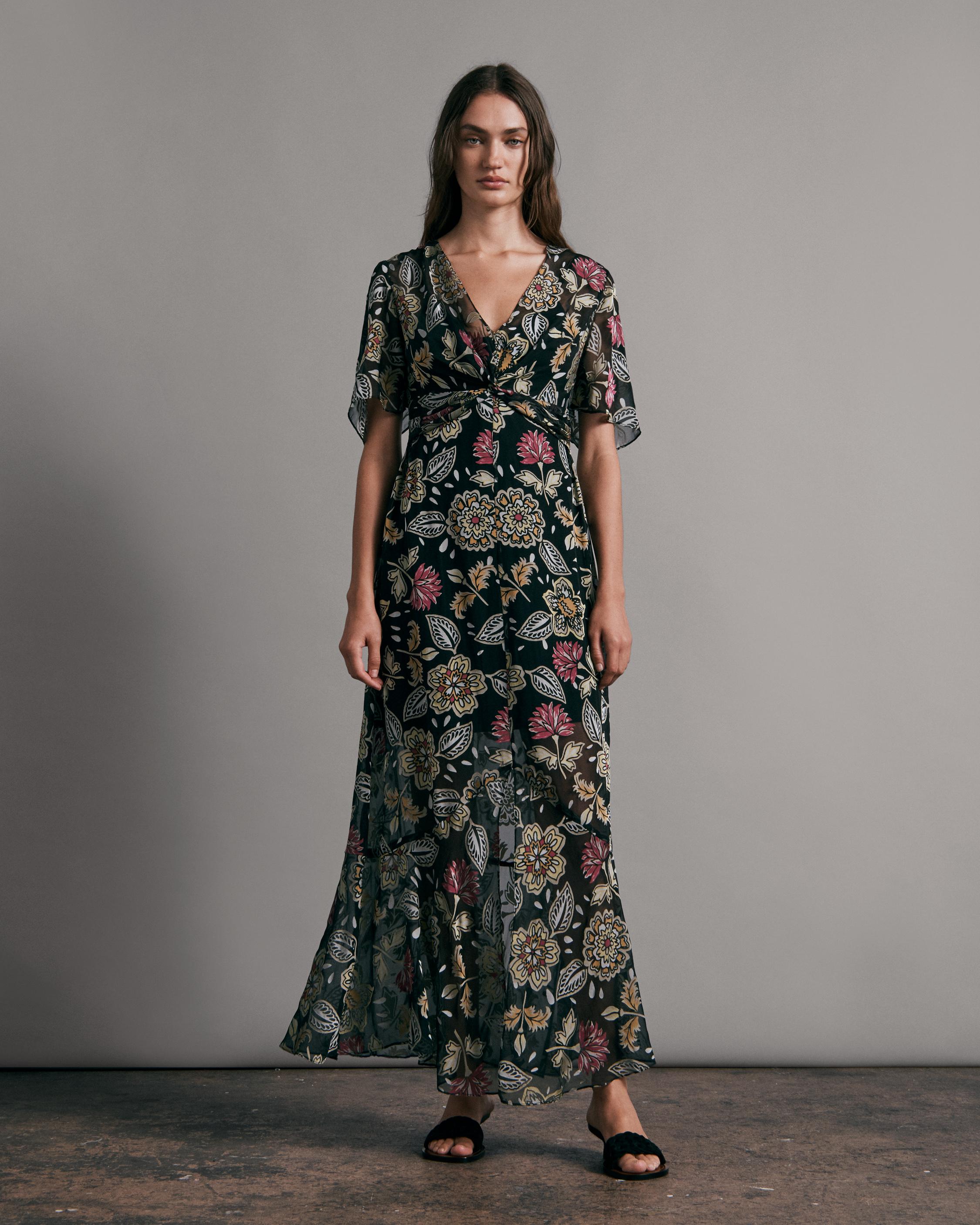 Tamar Floral Maxi Dress rag bone