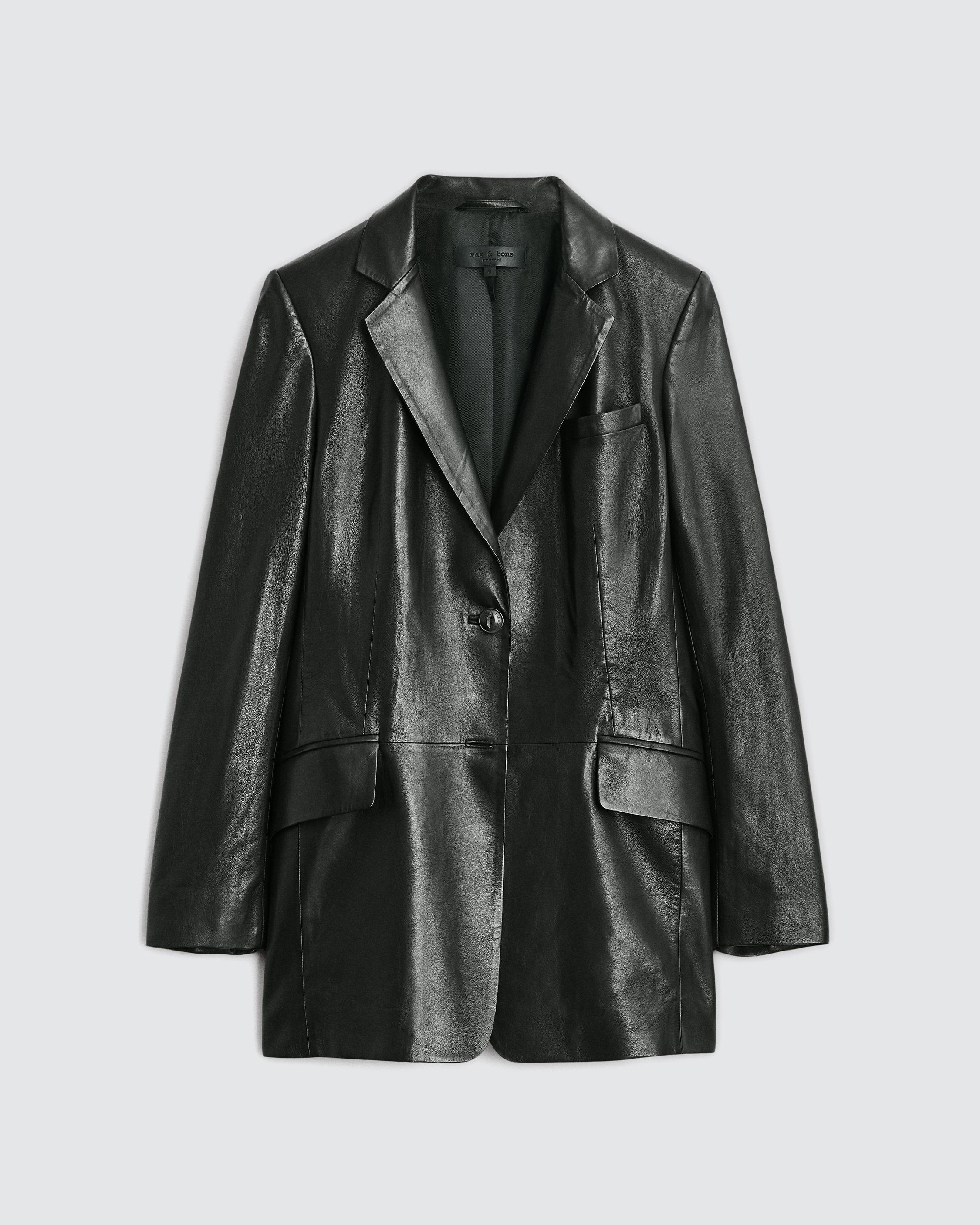 Charles Leather Blazer image number 2