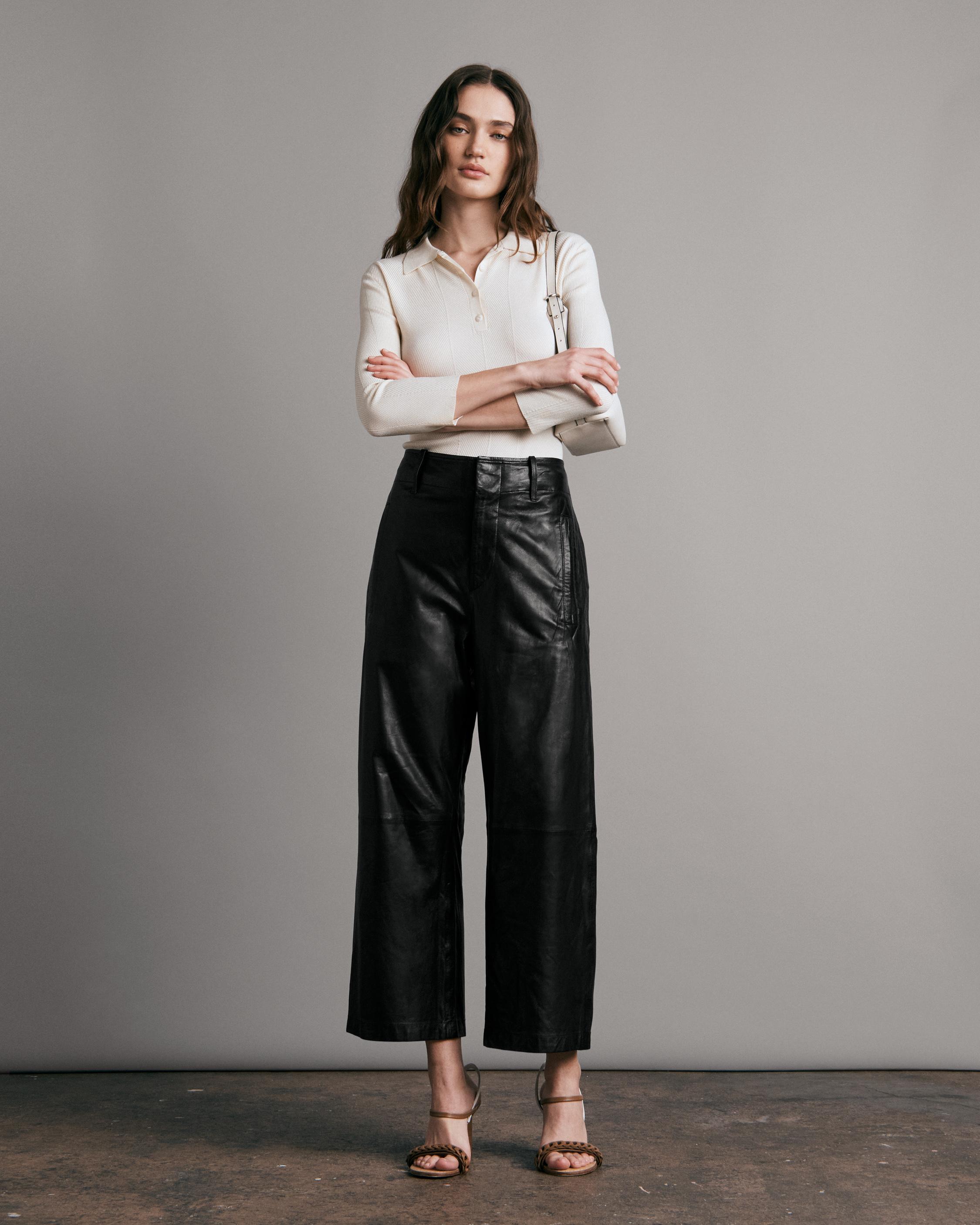 Rag and bone leather best sale pants sale