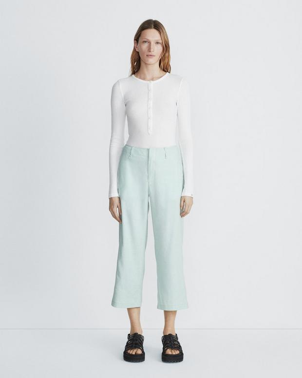 Dylan Cropped Linen Pant image number 1