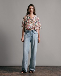 Mare Cropped Floral Shirt image number 3