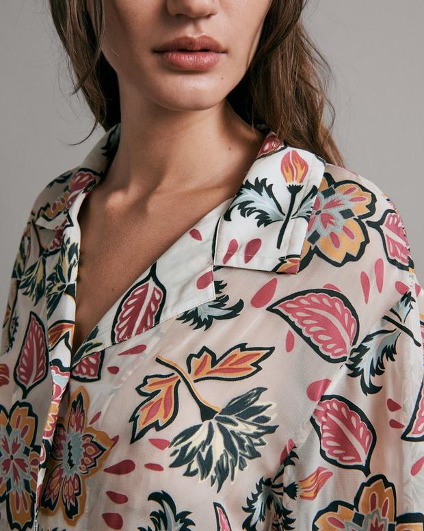 Mare Cropped Floral Shirt image number 6