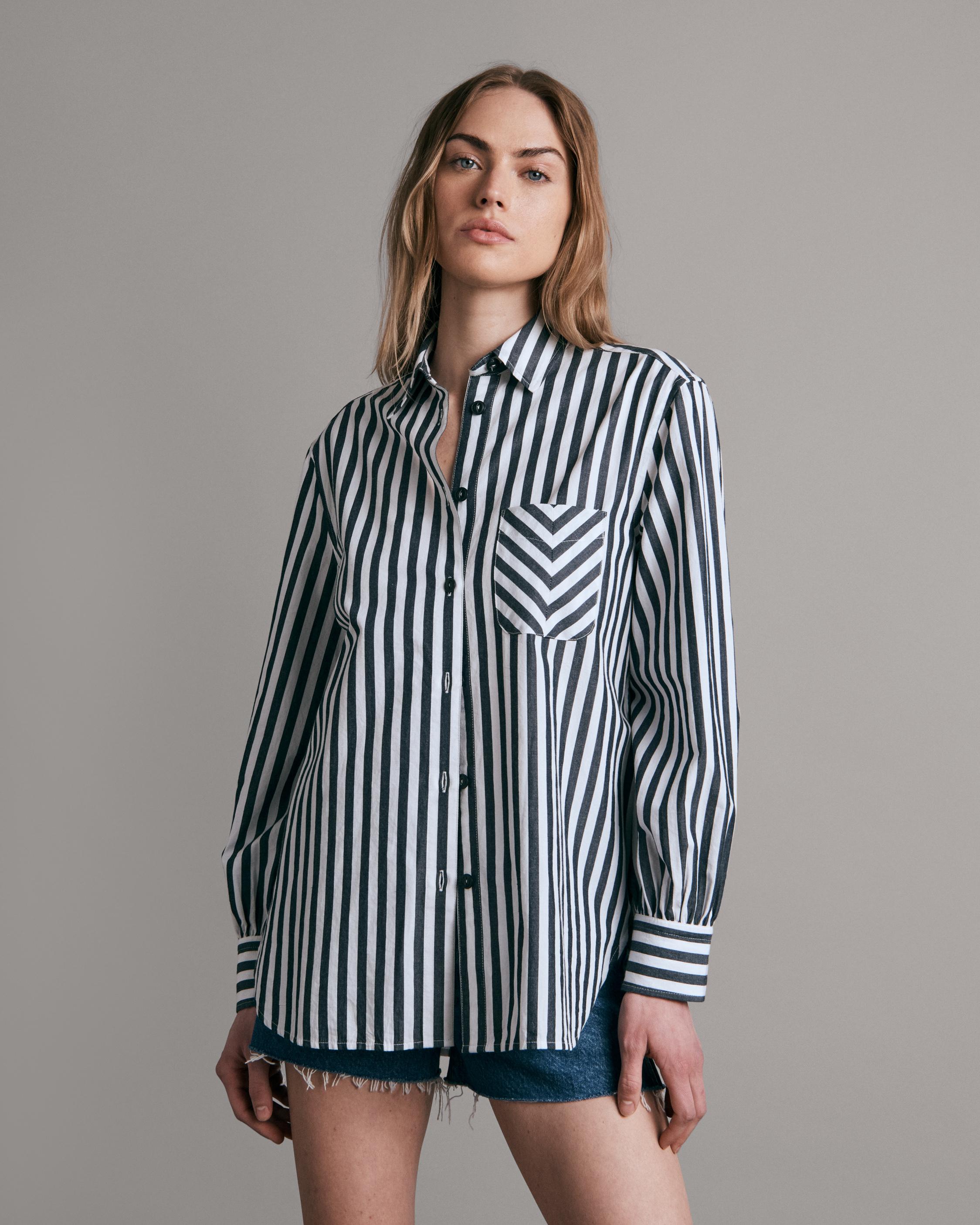 Buy the Maxine Cotton Button Down Shirt rag & bone
