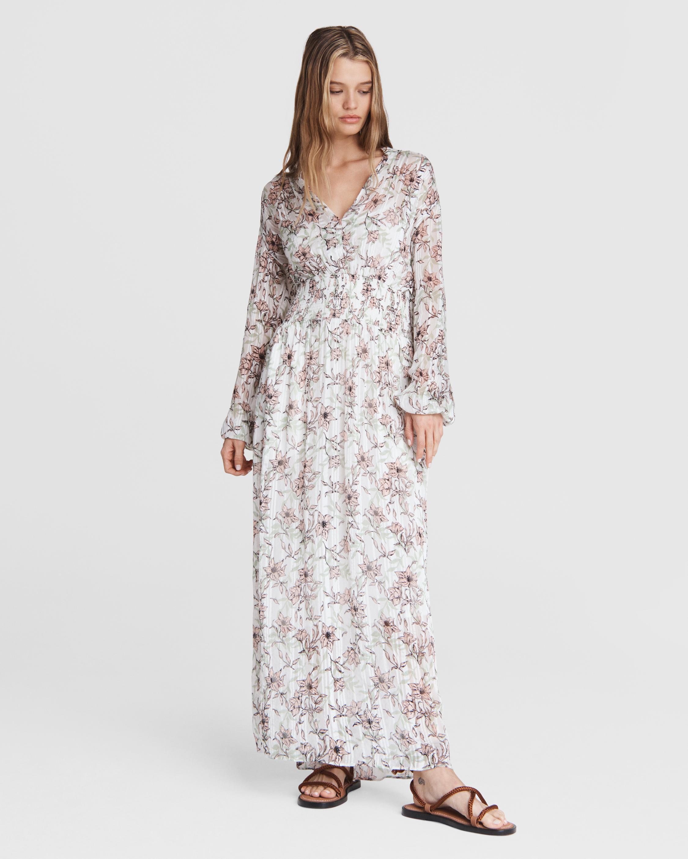 Calista Floral Maxi Dress rag bone