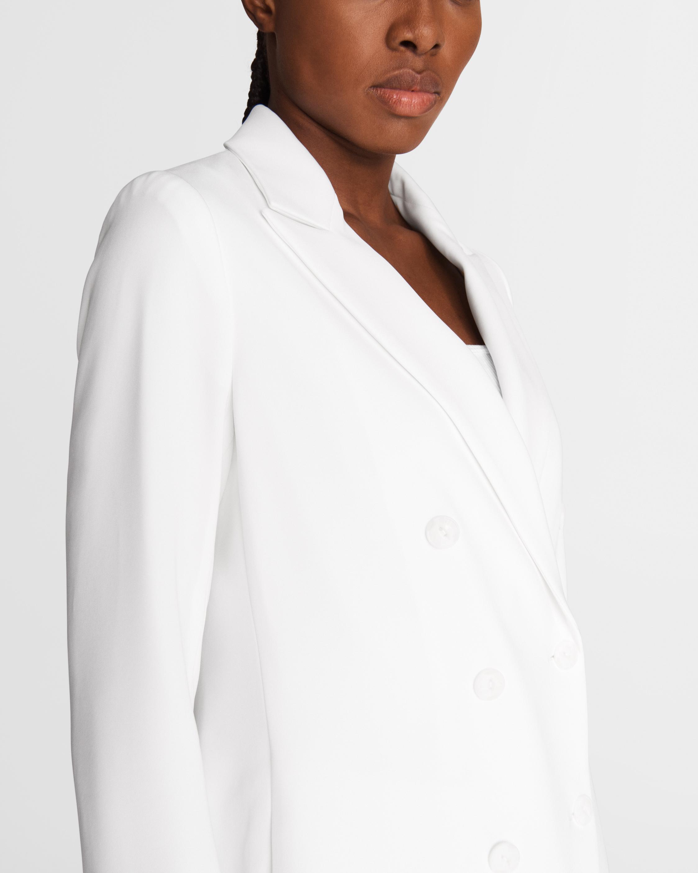 White crepe clearance blazer